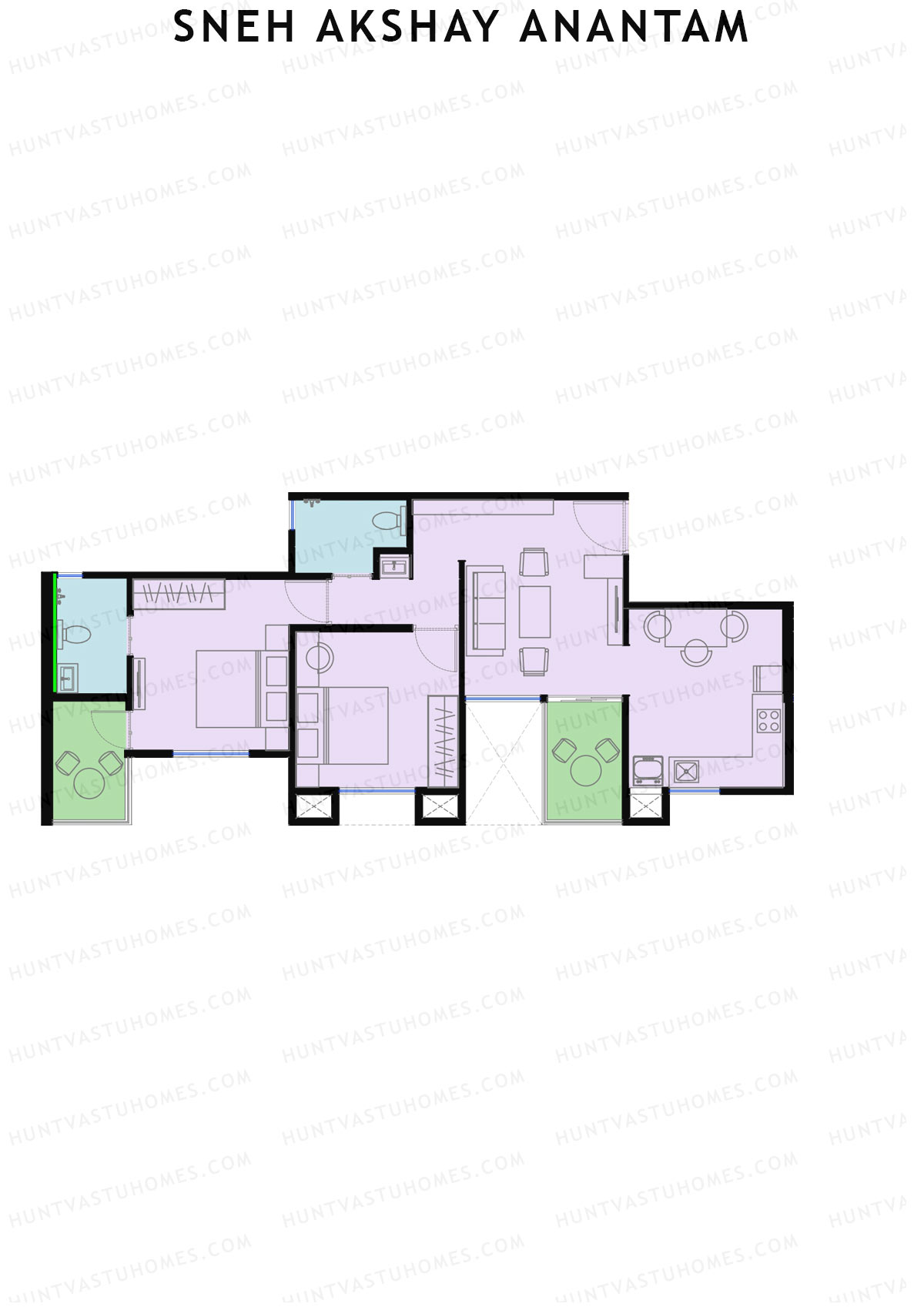 Sneh Akshay Anantam Tower A Unit 7 Floor Plan
