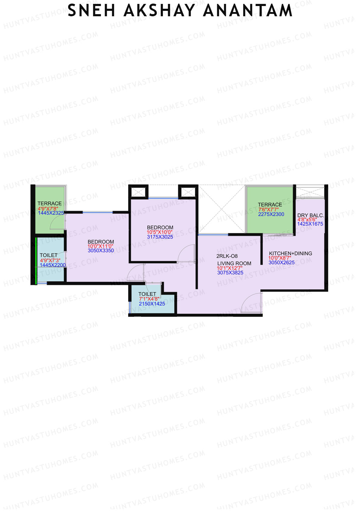Sneh Akshay Anantam Tower A Unit 8 Floor Plan