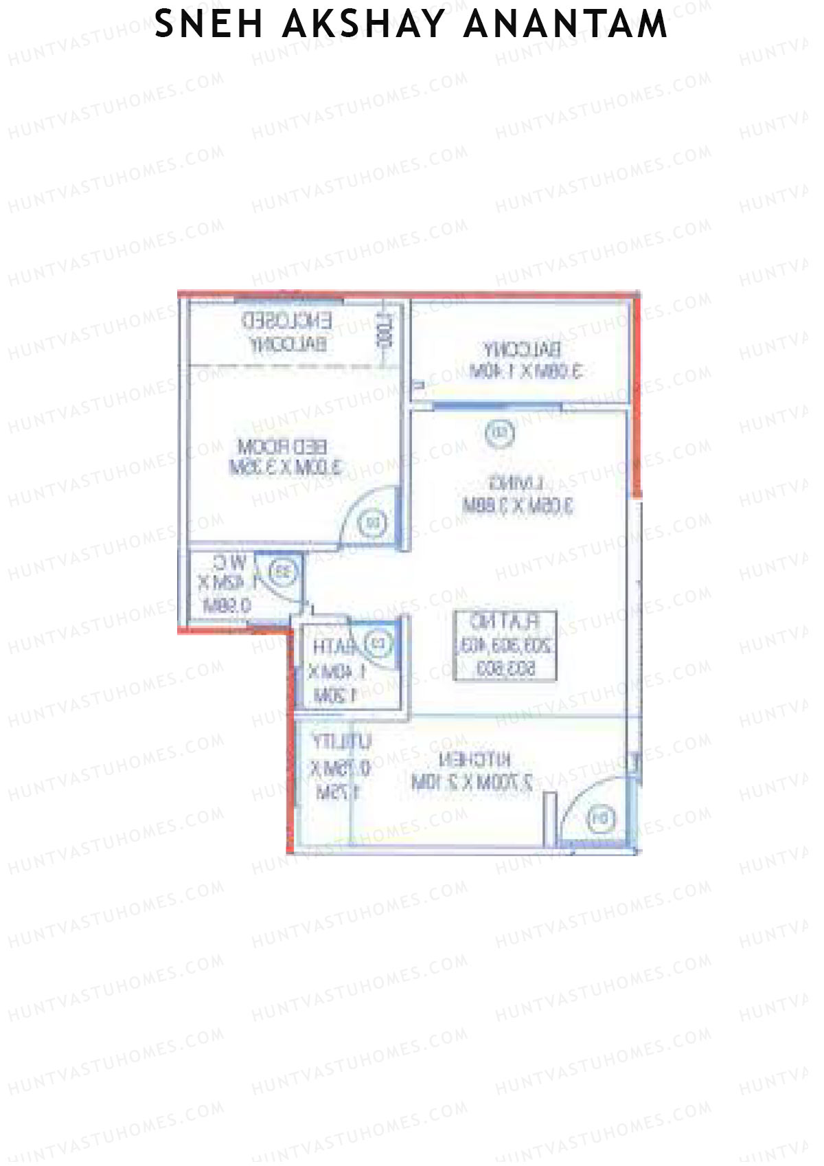 Sneh Akshay Anantam Tower B Unit 4 Floor Plan