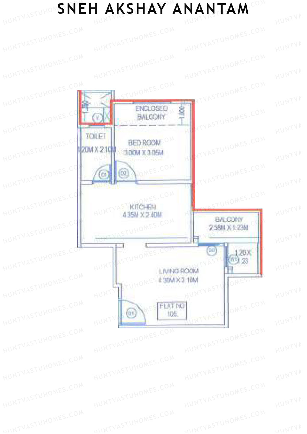 Sneh Akshay Anantam Tower B Unit 5 Floor Plan