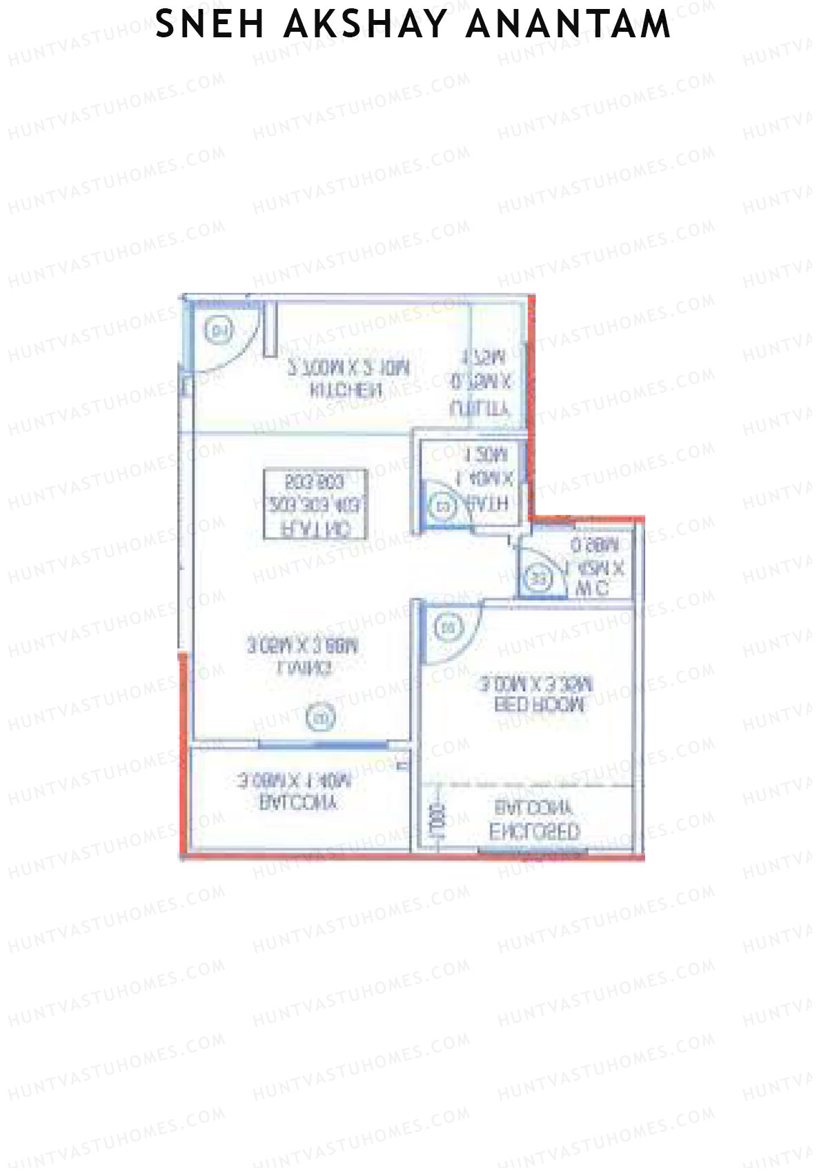 Sneh Akshay Anantam Tower B Unit 8 Floor Plan