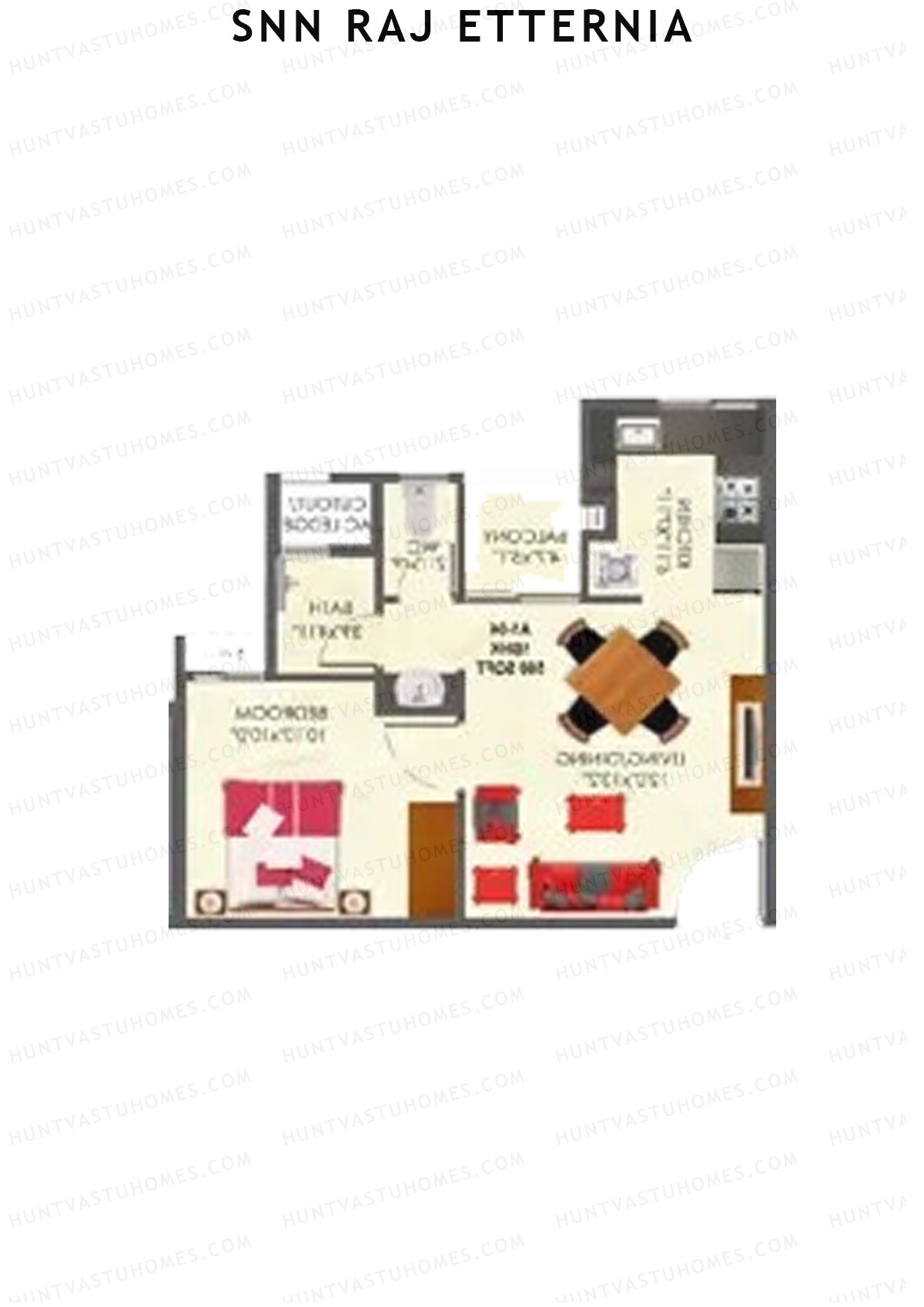 SNN Raj Etternia Block A1 Unit 5 Floor Plan