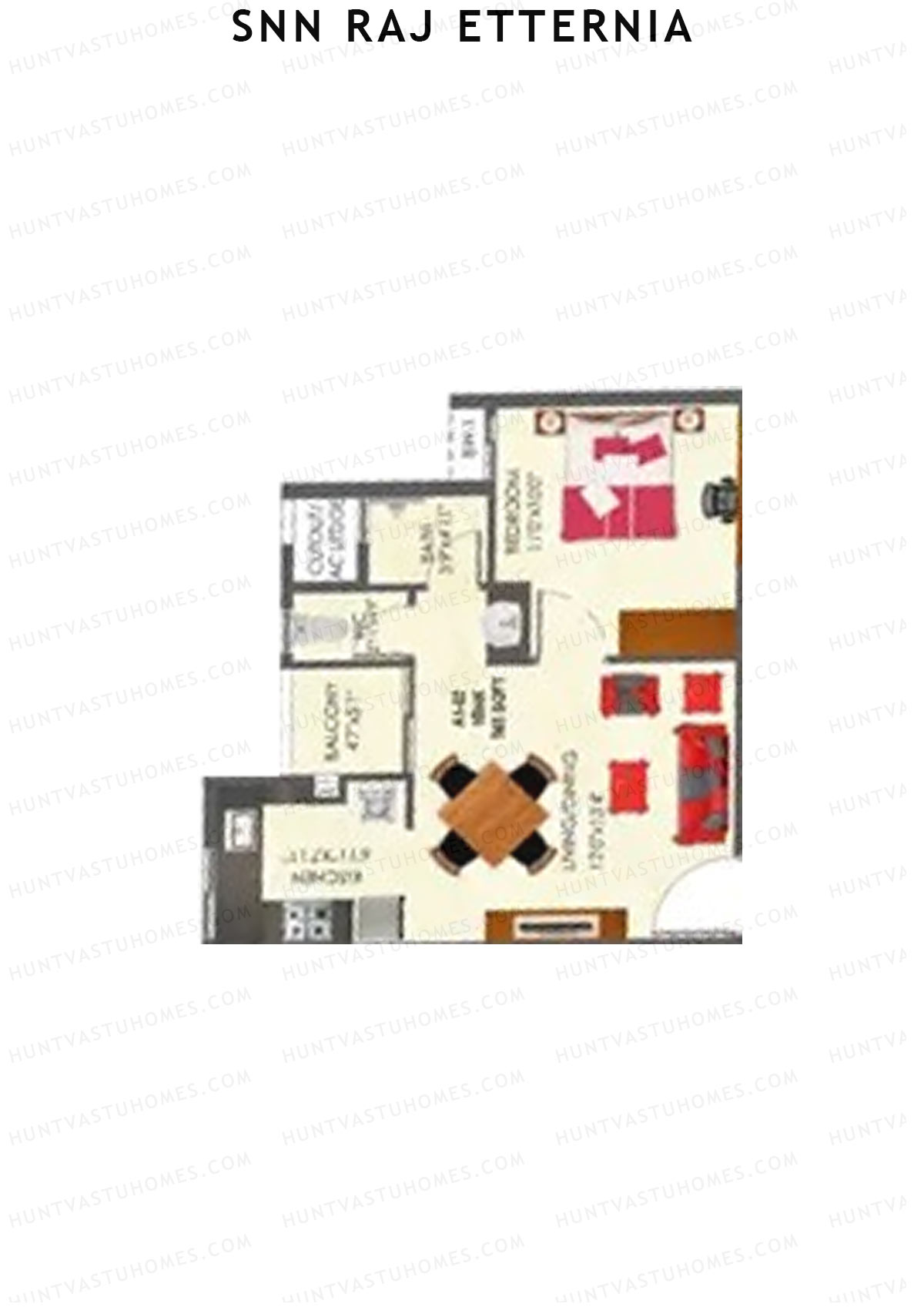 SNN Raj Etternia Block A1 Unit 6 Floor Plan