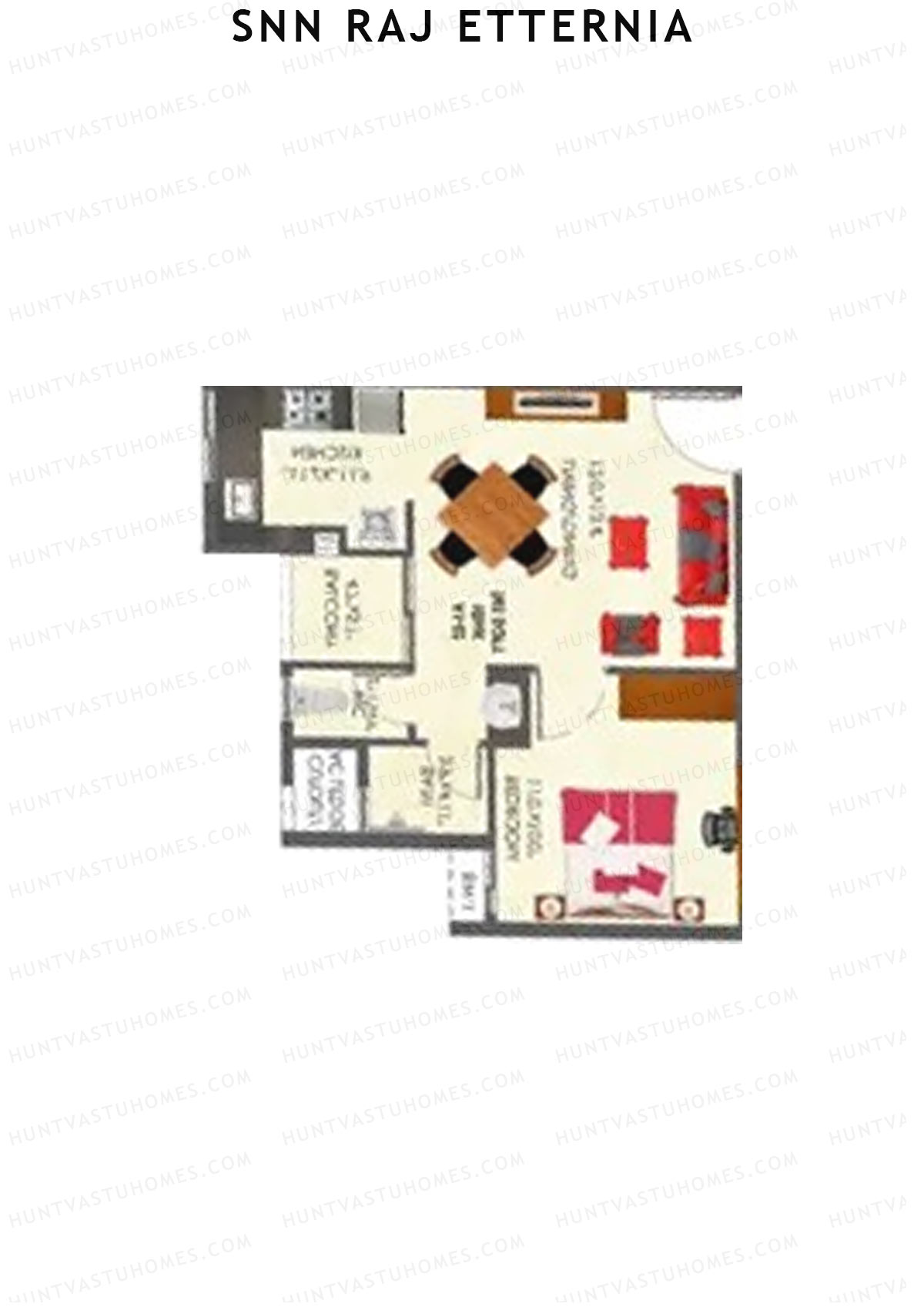 SNN Raj Etternia Block A1 Unit 7 Floor Plan