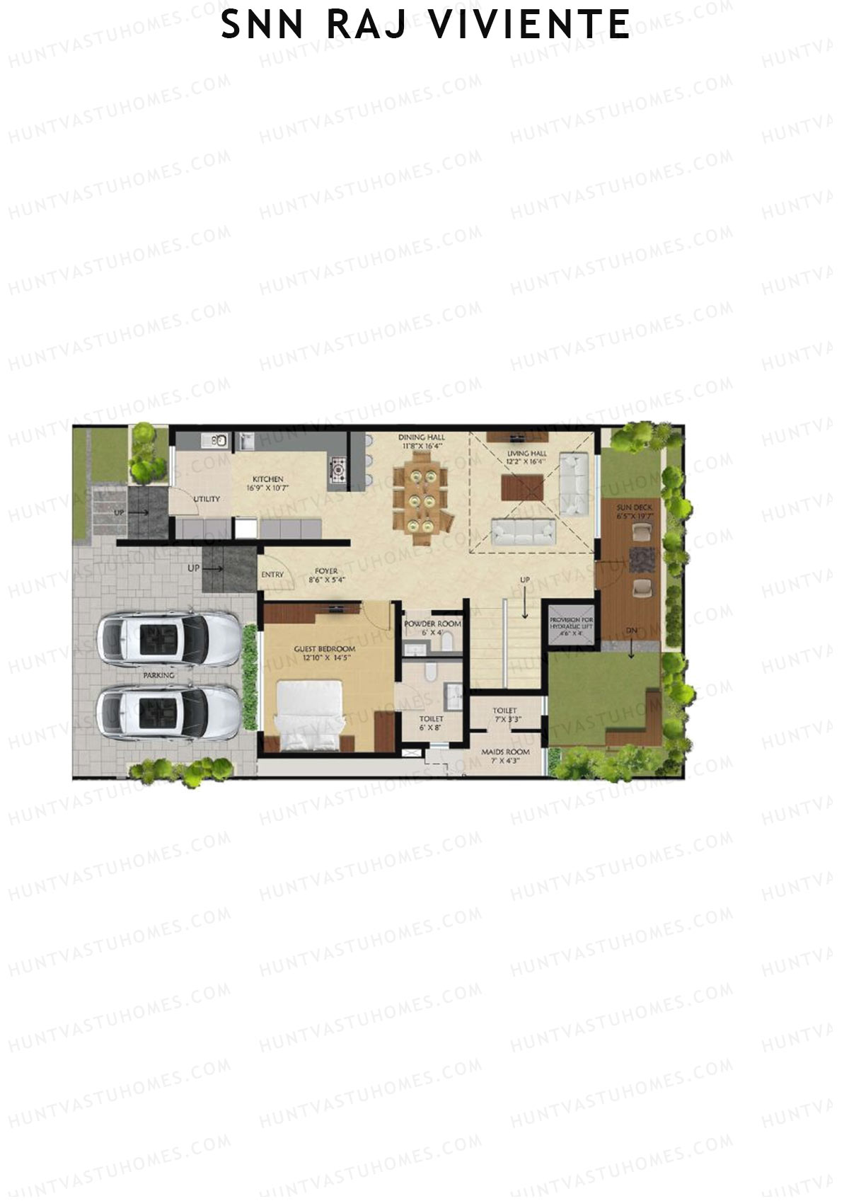 SNN Raj Viviente, Villas 1-5, Unit 4 (Villa), 4BHK, Super Area 3891   sq ft 