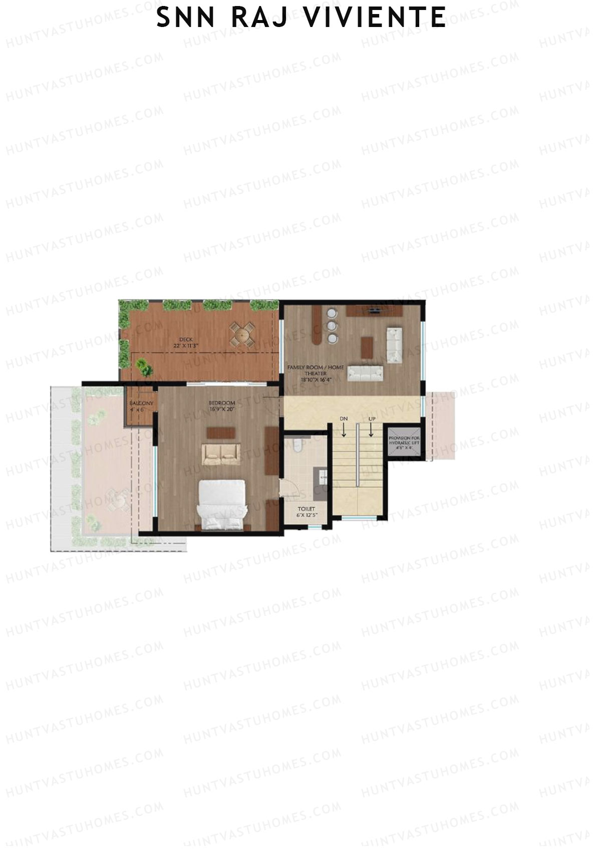 SNN Raj Viviente, Villas 1-5, Unit 5 (Villa), 4BHK, Super Area 3891   sq ft 