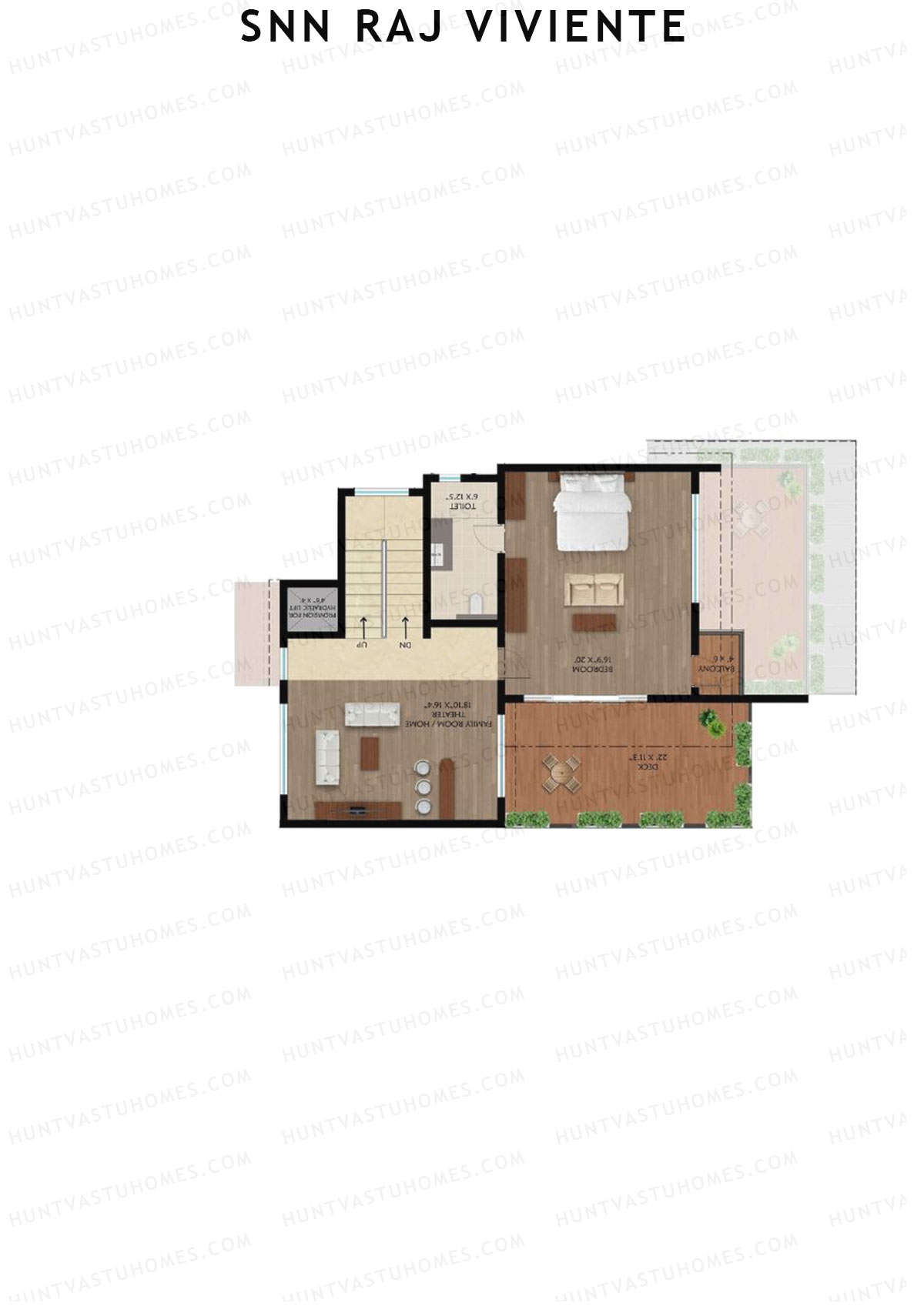 SNN Raj Viviente, Villas 41-45, Unit 45 (Villa), 4BHK, Super Area 3891   sq ft 