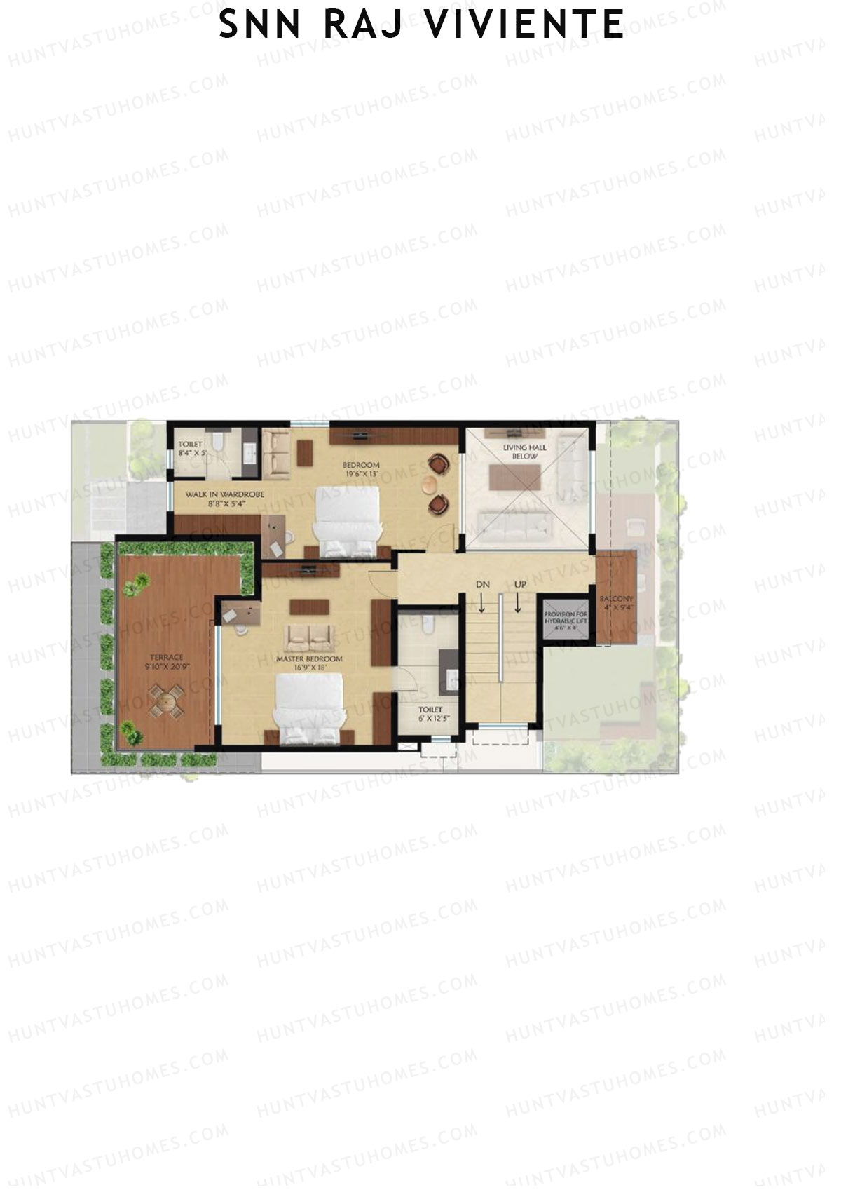 SNN Raj Viviente, Villas 46-50, Unit 48 (Villa), 4BHK, Super Area 3891   sq ft 