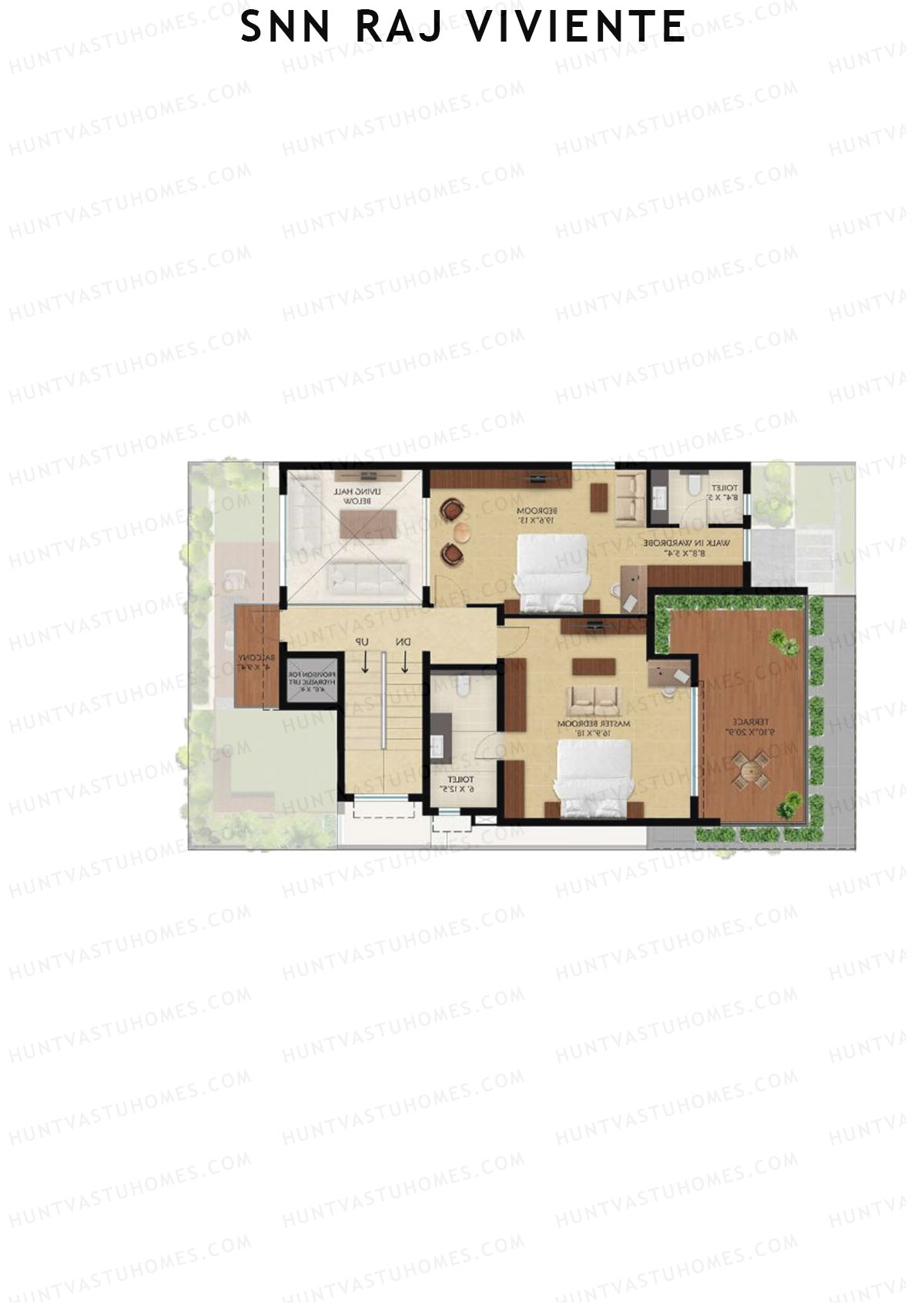 SNN Raj Viviente, Villas 63-64, Unit 63 (Villa), 4BHK, Super Area 3891   sq ft 