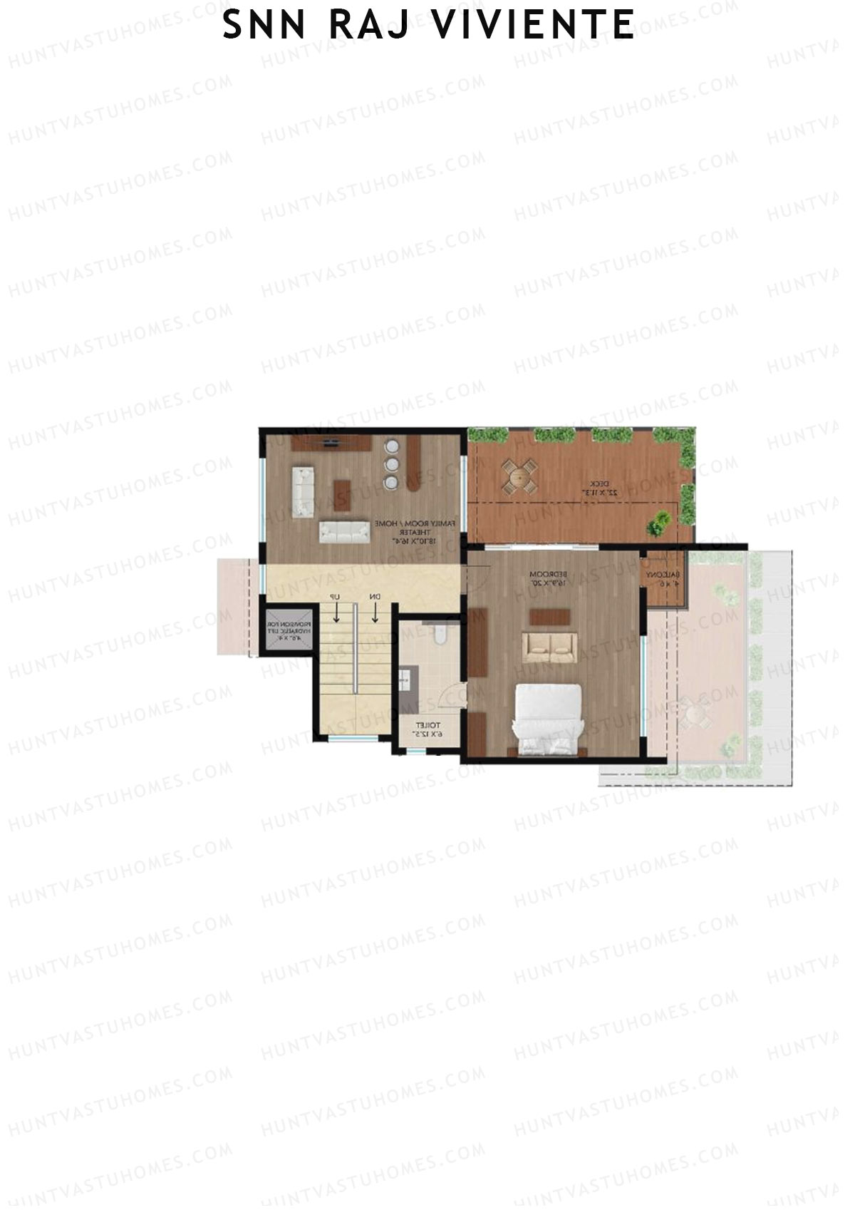 SNN Raj Viviente, Villas 63-64, Unit 64 (Villa), 4BHK, Super Area 3891   sq ft 