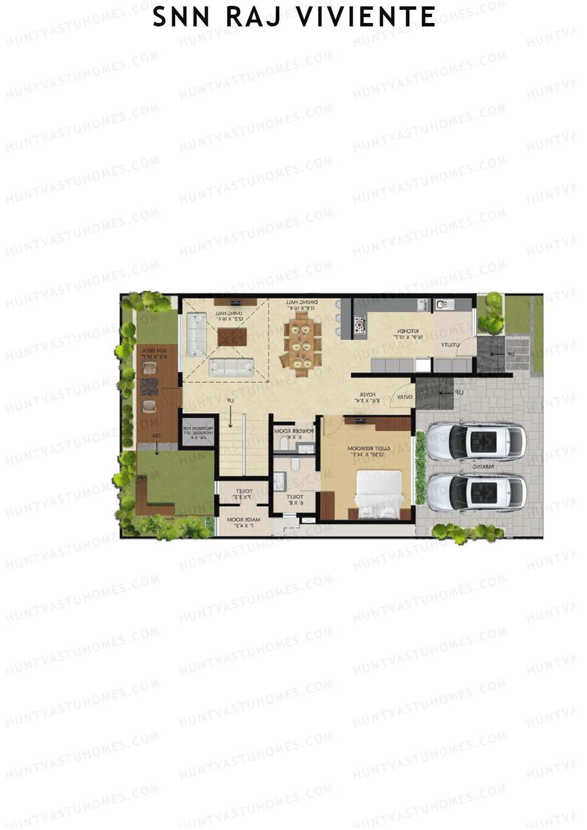 SNN Raj Viviente, Villas 63-64, Unit 64 (Villa), 4BHK, Super Area 3891   sq ft 