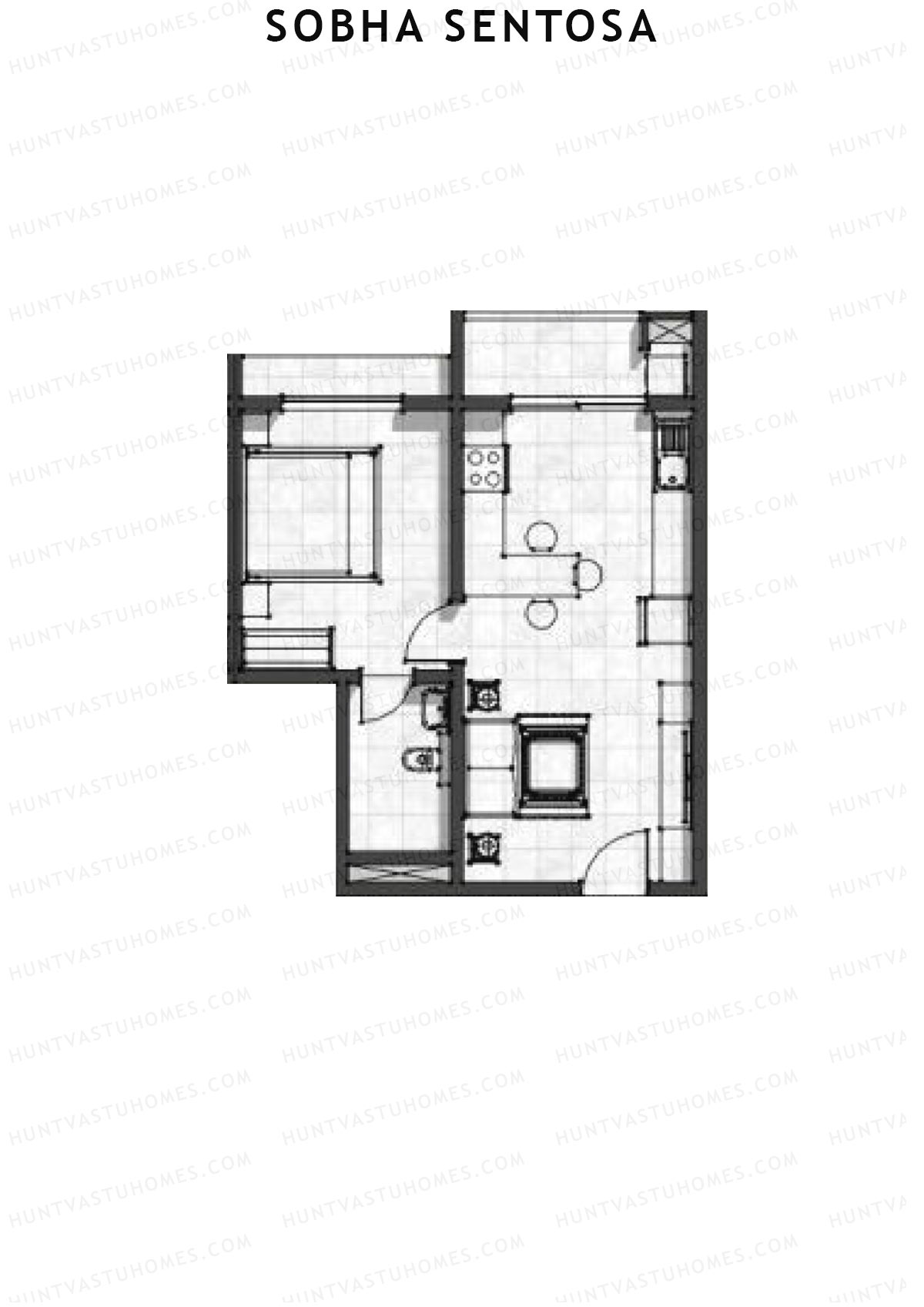 Sobha Sentosa Wing 4 Unit 4 (Type 3) Floor Plan