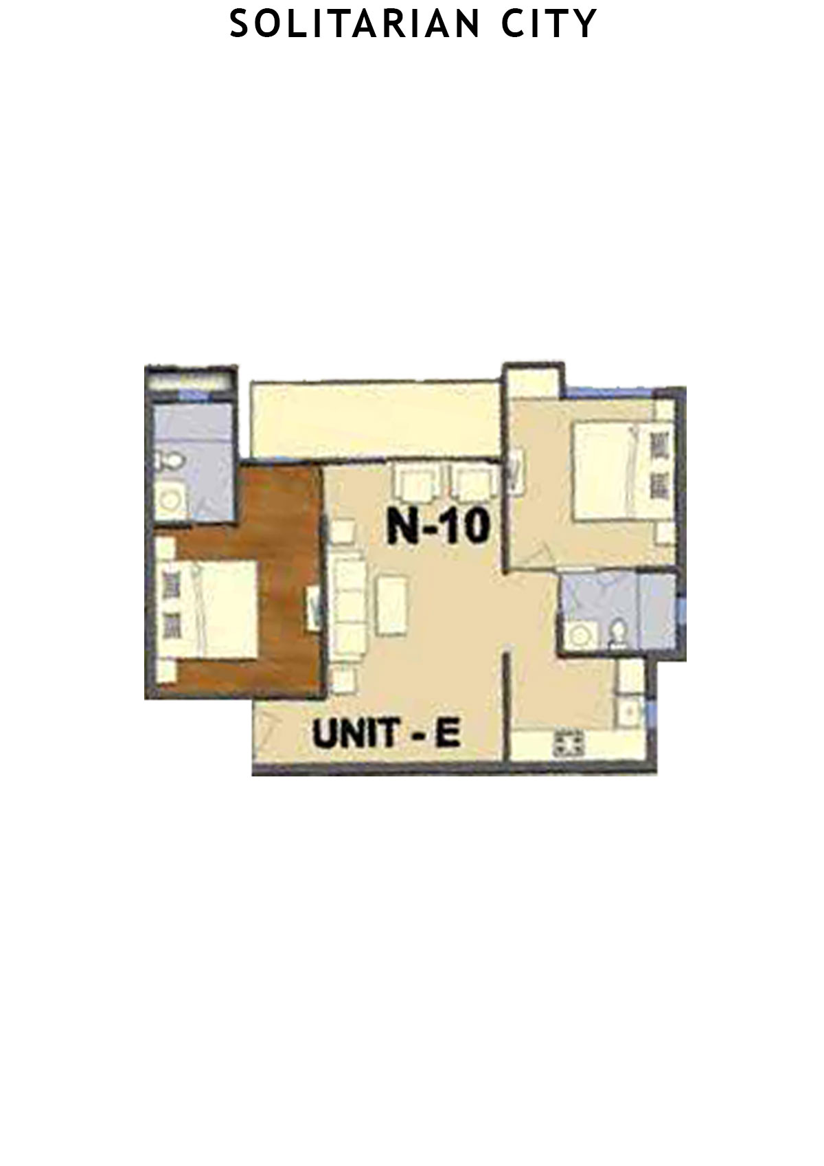 Solitairian City Tower S5 Unit 10 Floor Plan