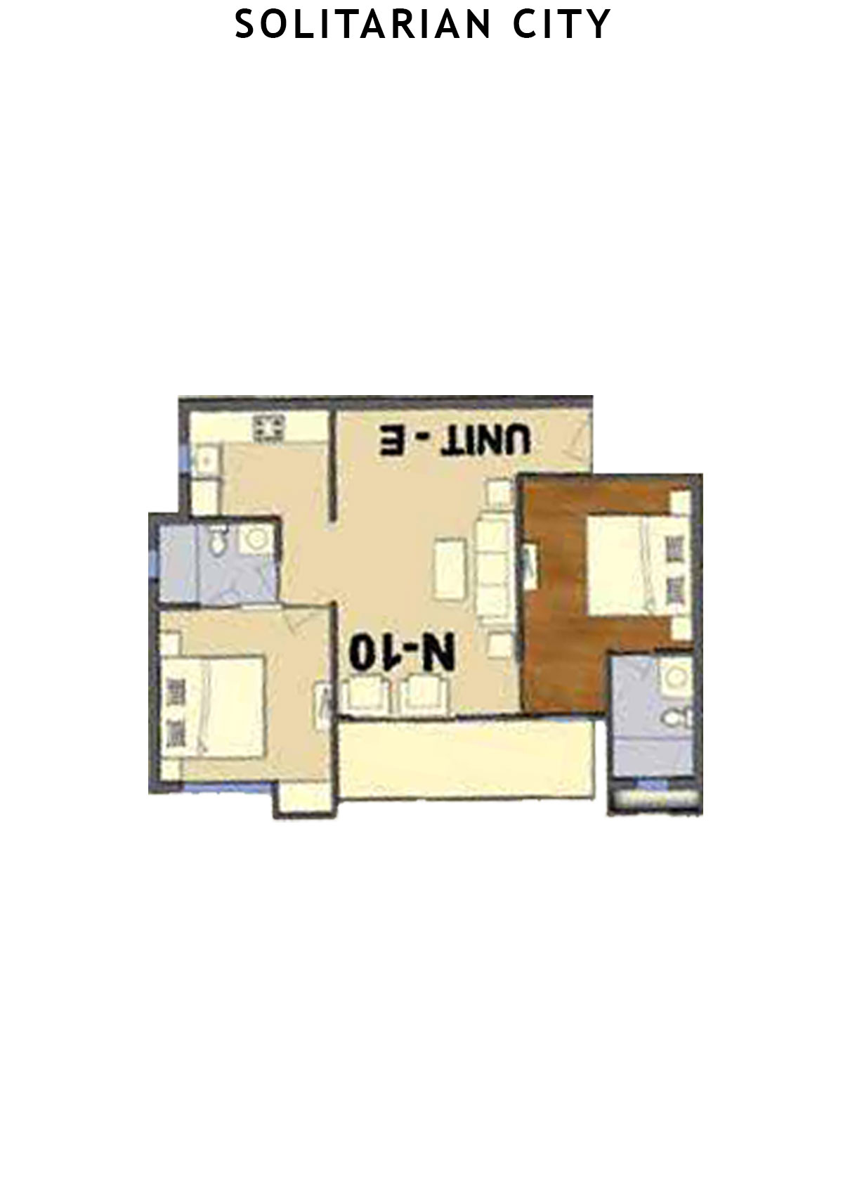 Solitairian City Tower S5 Unit 5 Floor Plan
