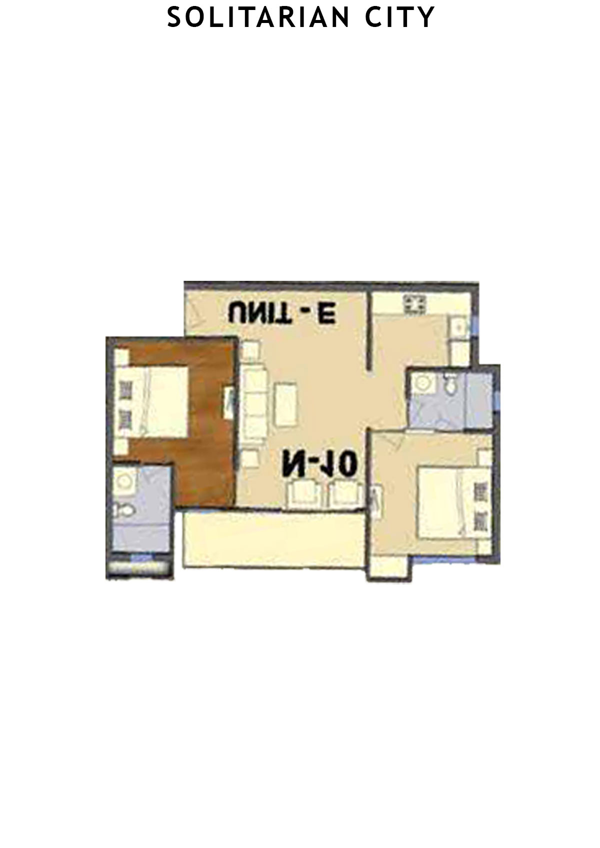 Solitairian City Tower S5 Unit 6 Floor Plan
