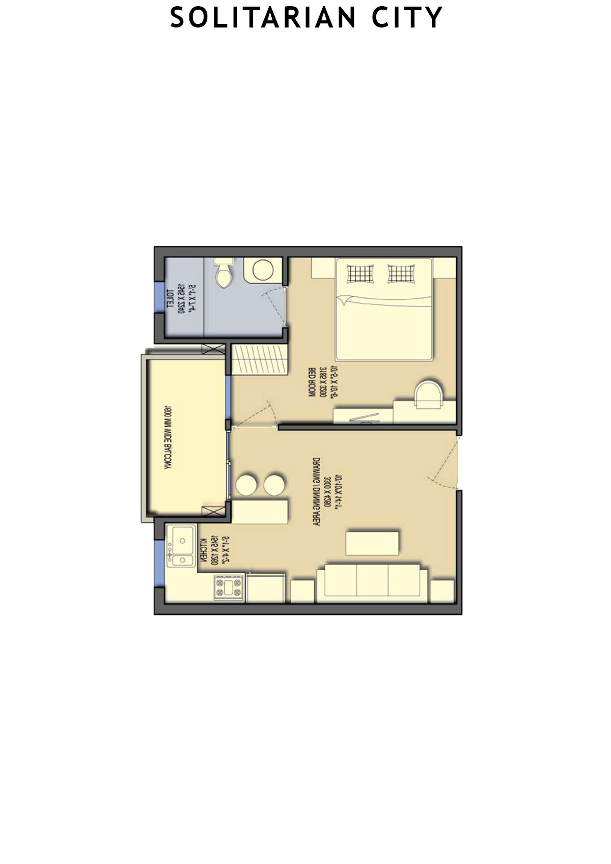 Solitairian City Tower T1 Unit 9 Floor Plan