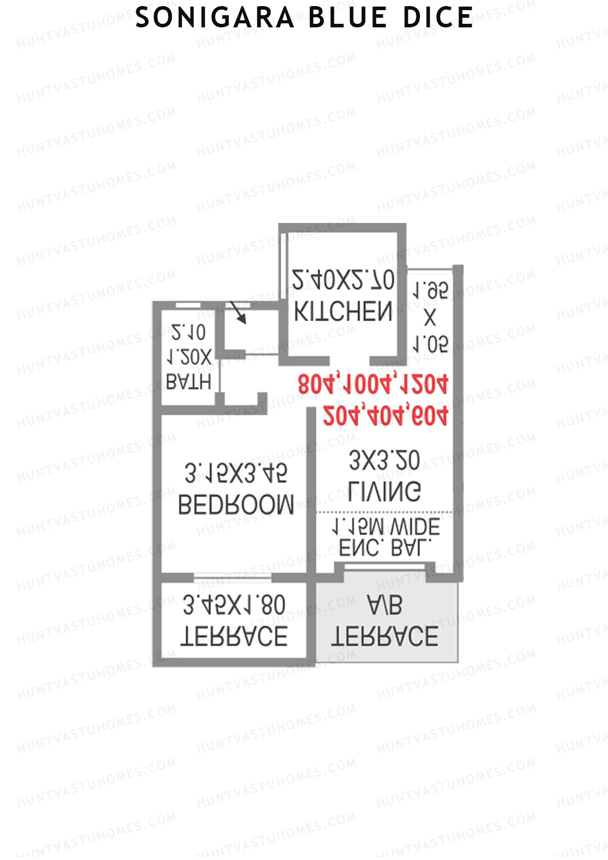 Sonigara Blue dice Block C1 Unit 3 Floor Plan