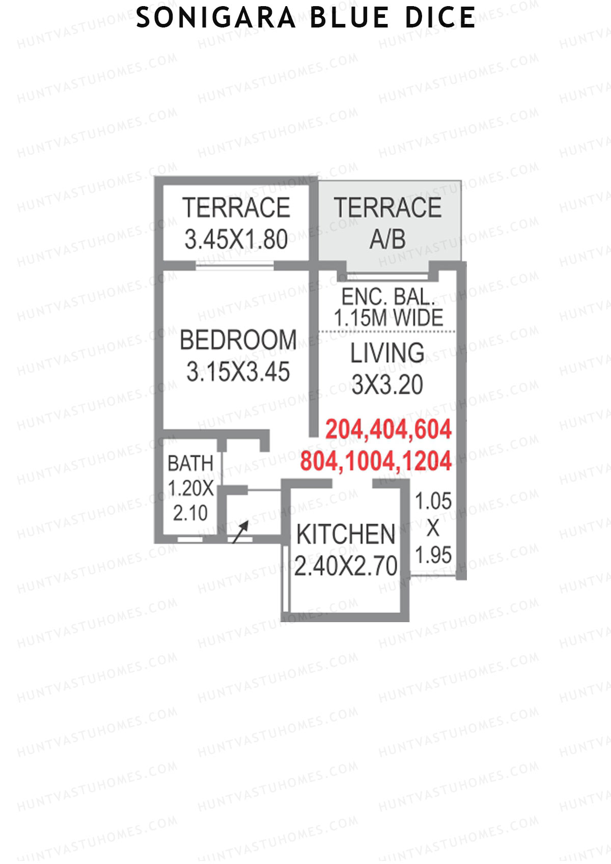 Sonigara Blue dice Block C1 Unit 4 Floor Plan