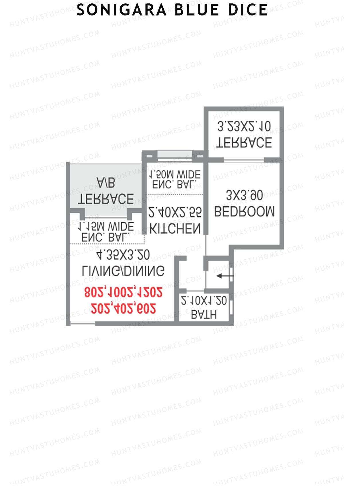 Sonigara Blue dice Block C1 Unit 5 Floor Plan
