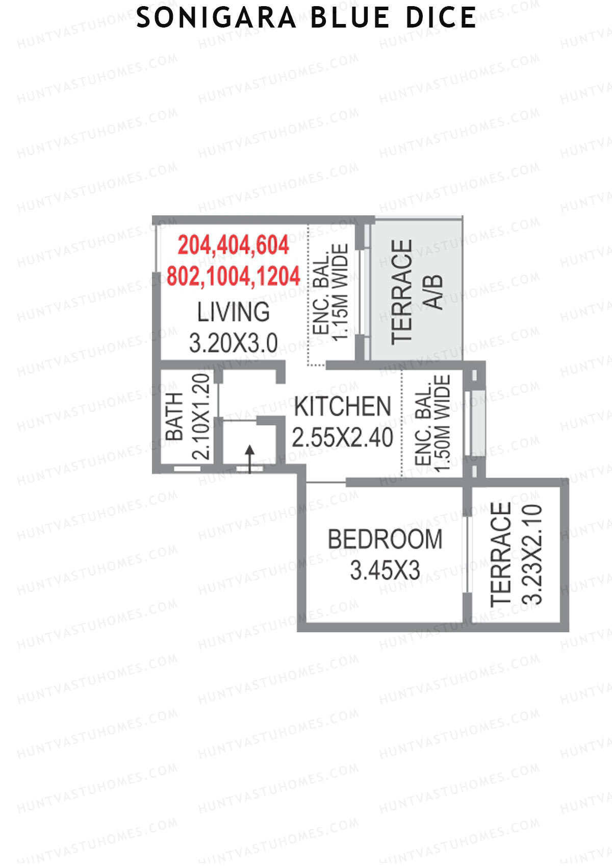 Sonigara Blue dice Block C2 Unit 2 Floor Plan