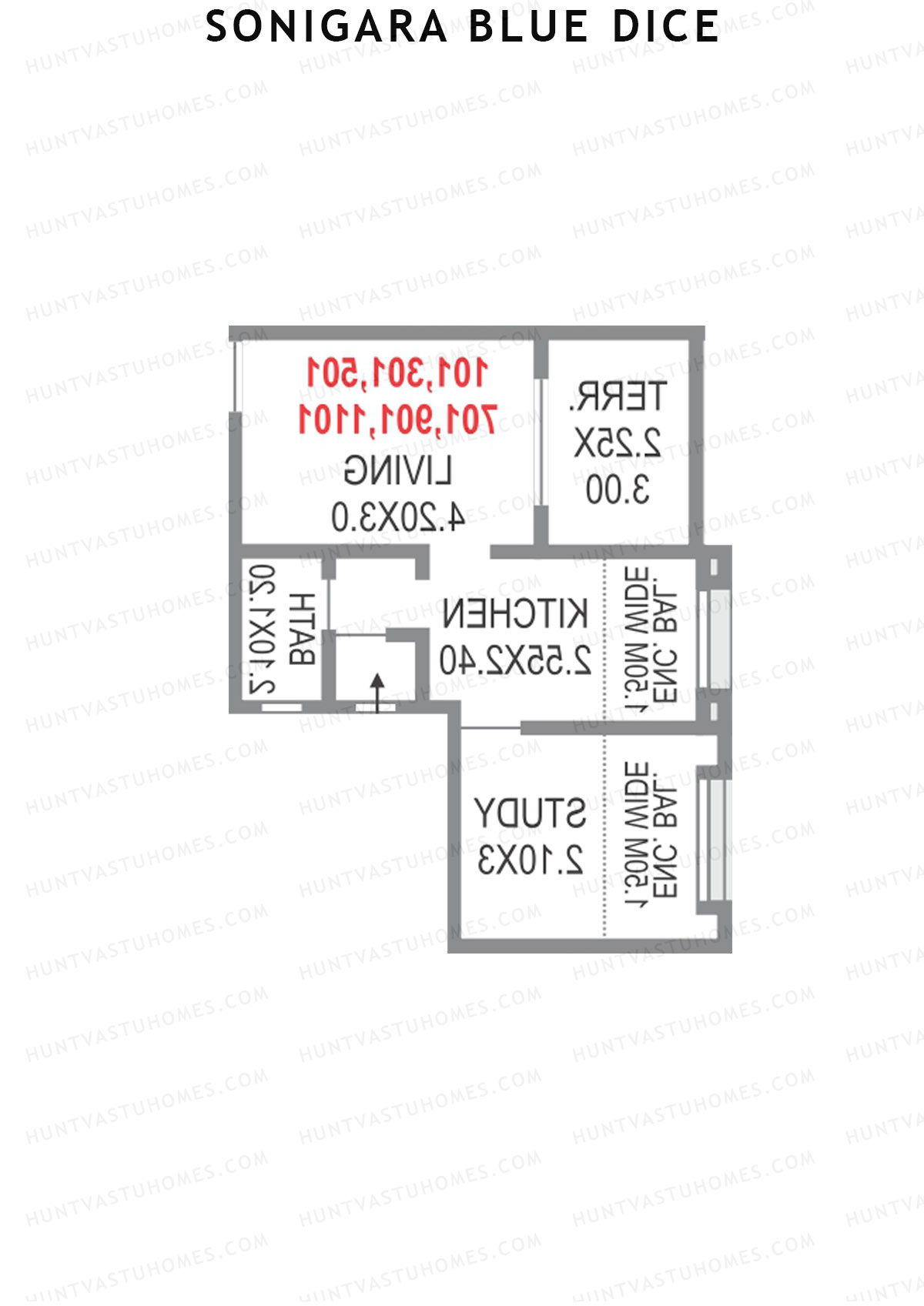 Sonigara Blue dice Block C2 Unit 4 Floor Plan