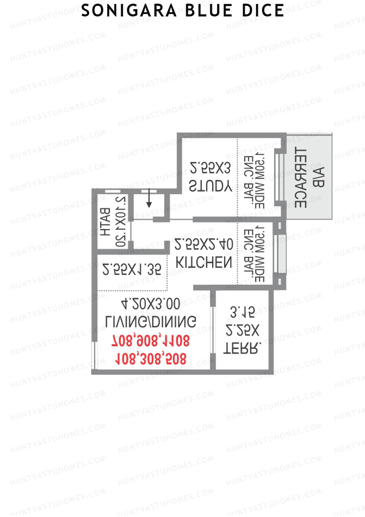 Sonigara Blue dice Block C2 Unit 5 Floor Plan