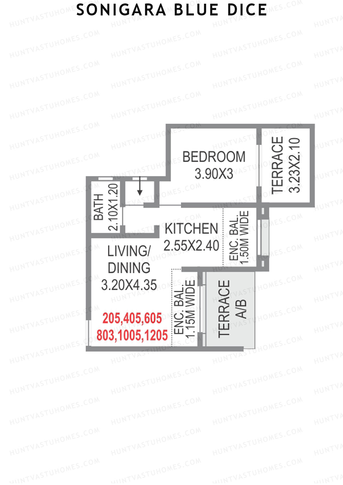 Sonigara Blue dice Block C2 Unit 5 Floor Plan