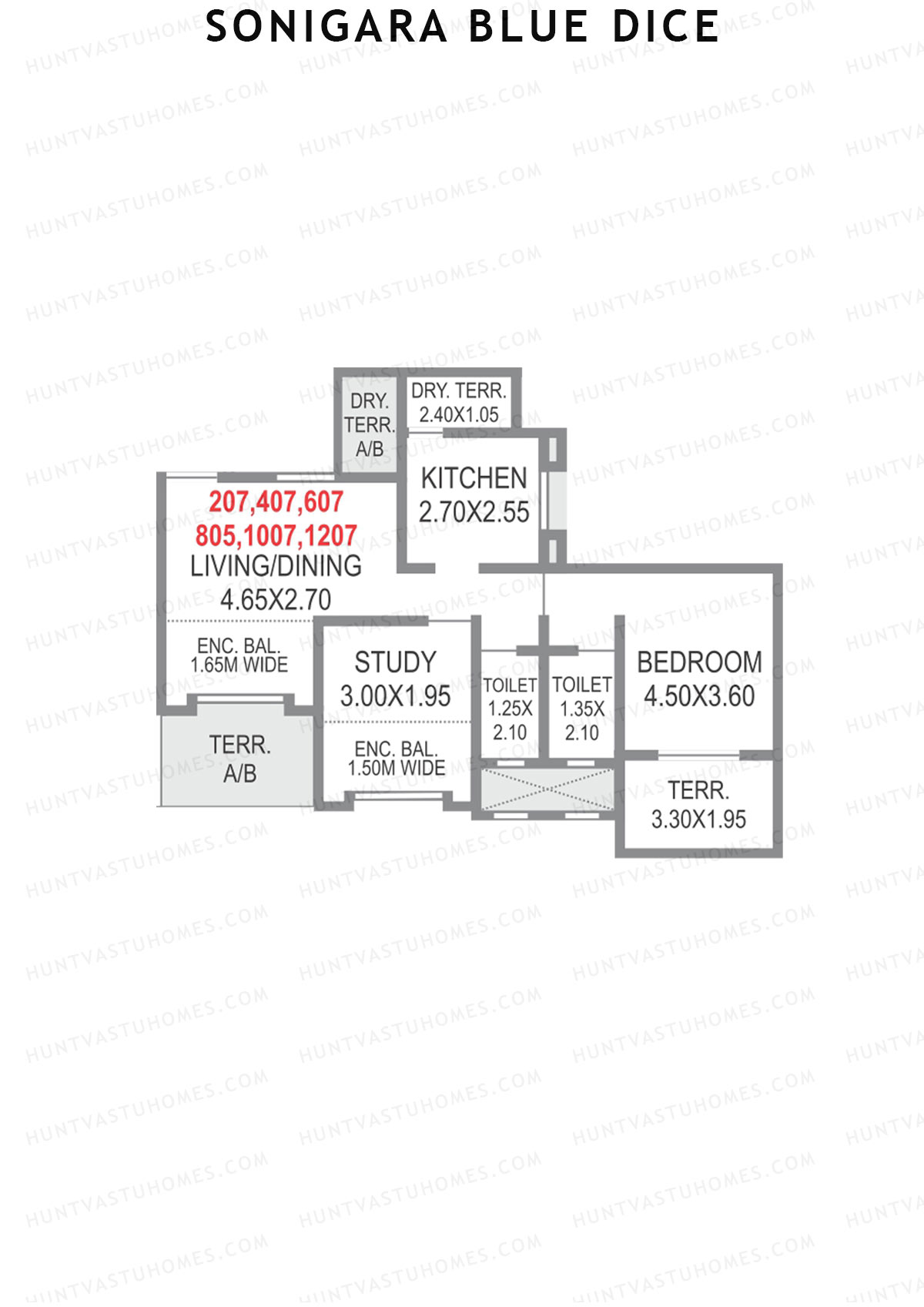 Sonigara Blue dice Block C2 Unit 5 Floor Plan