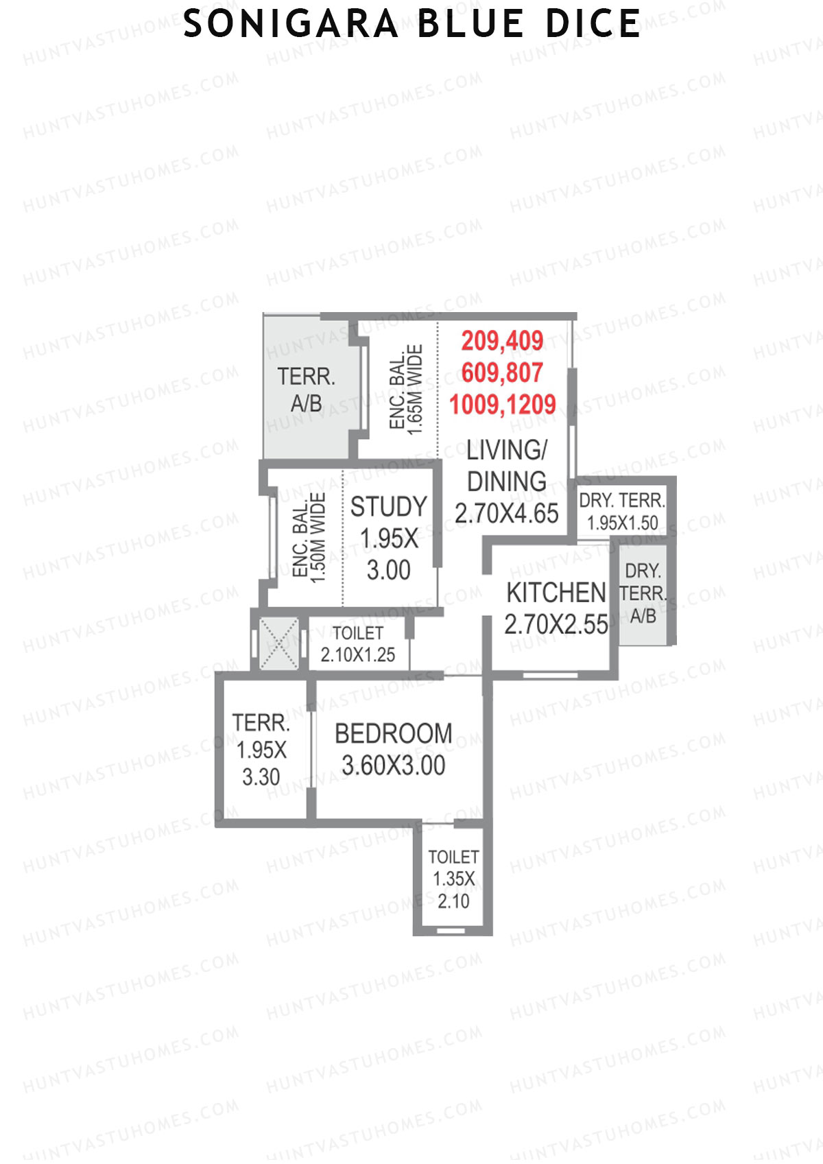 Sonigara Blue dice Block C2 Unit 7 Floor Plan