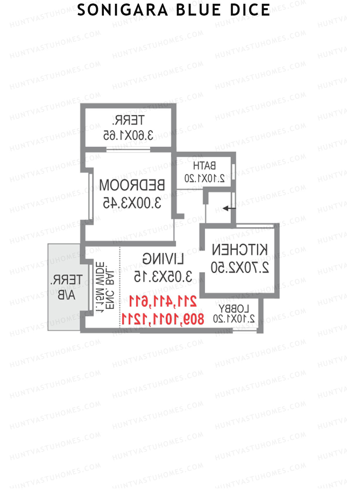 Sonigara Blue dice Block C2 Unit 10 Floor Plan