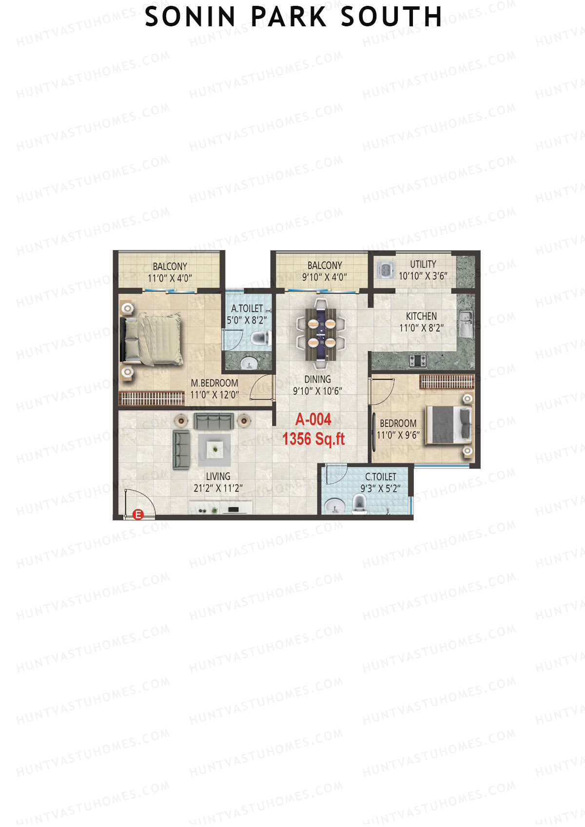 Sonin Park South Block A Unit 4 Floor Plan