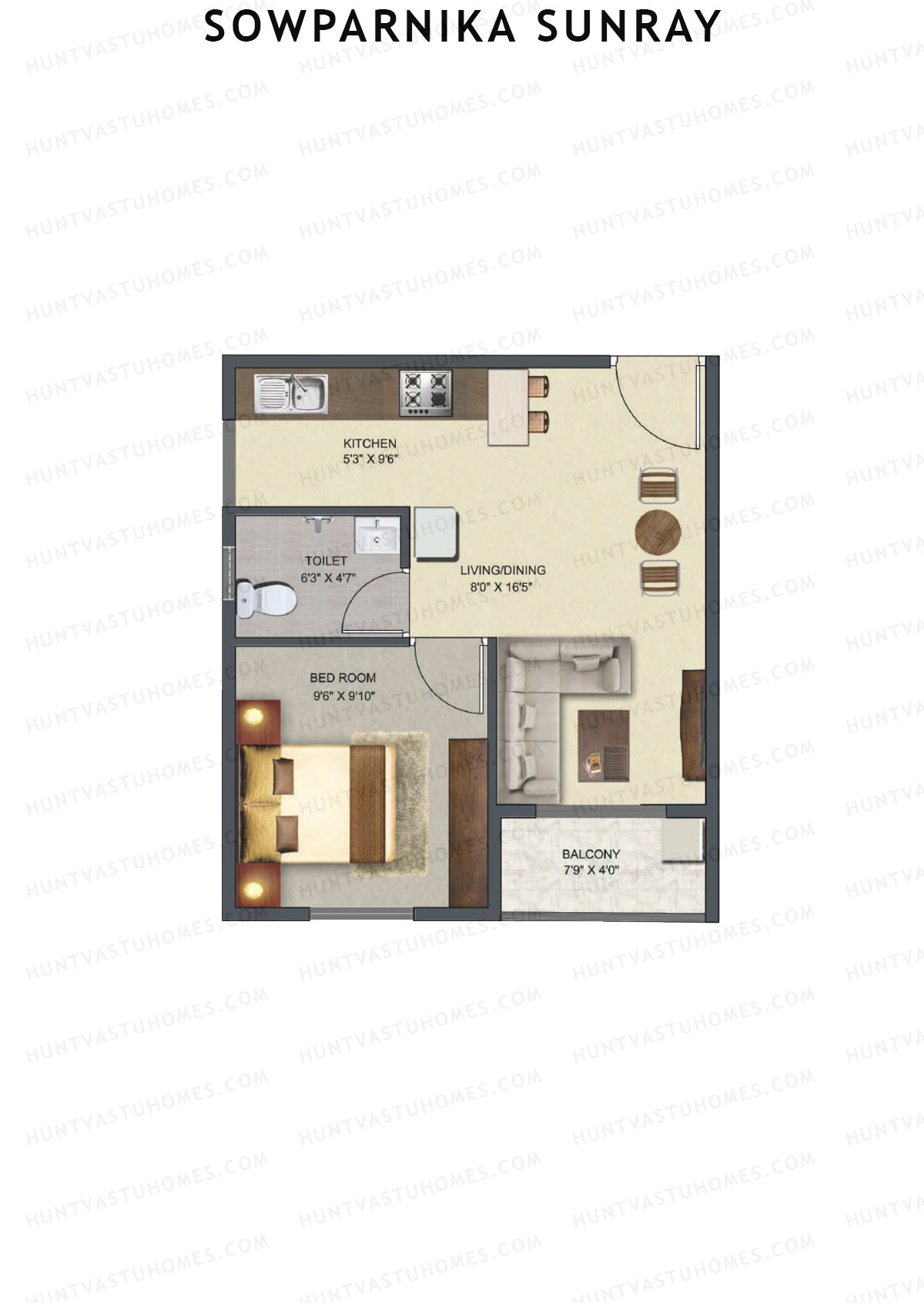 Sowparnika Sunray Block A Unit 22 Floor Plan