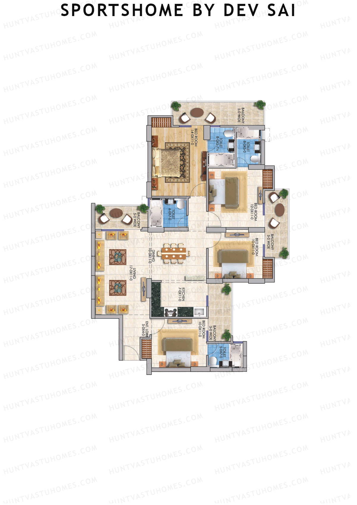 Sportshome By Dev Sai Ambrose Unit 1 Floor Plan