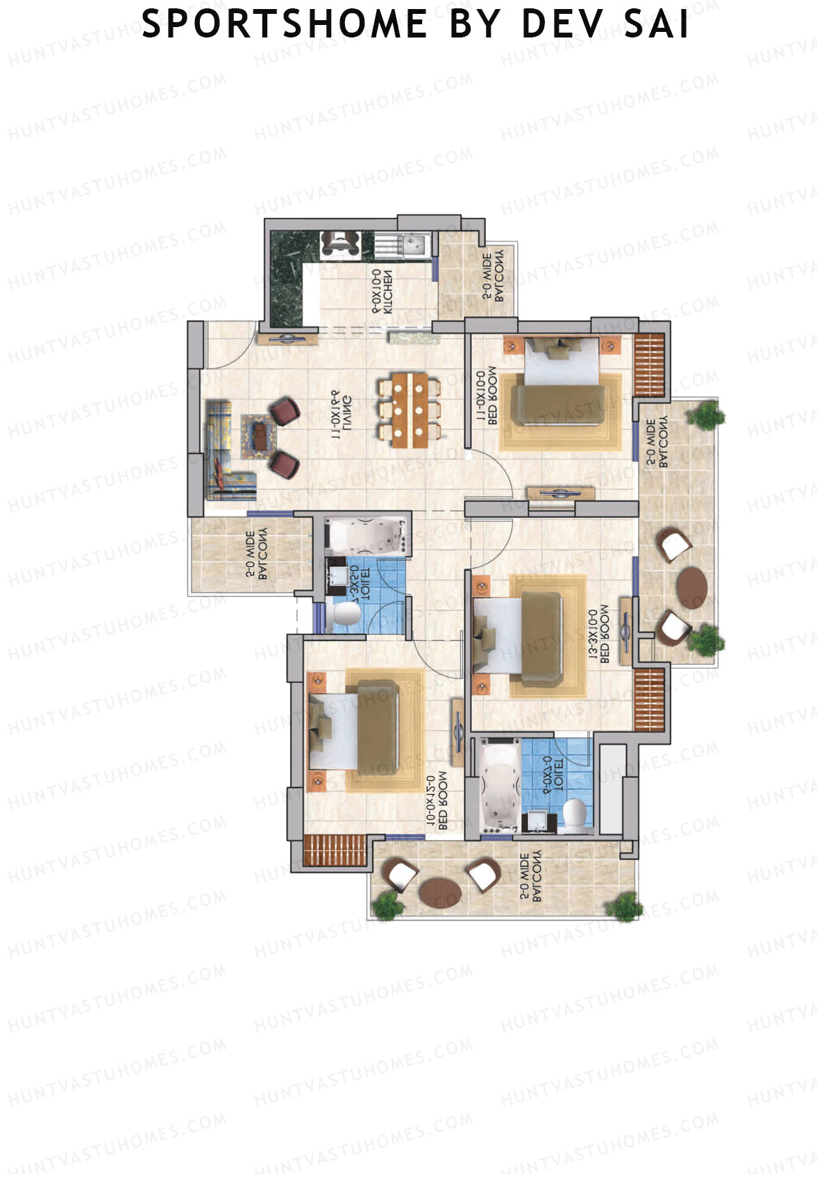 Sportshome By Dev Sai Ambrose Unit 2 Floor Plan