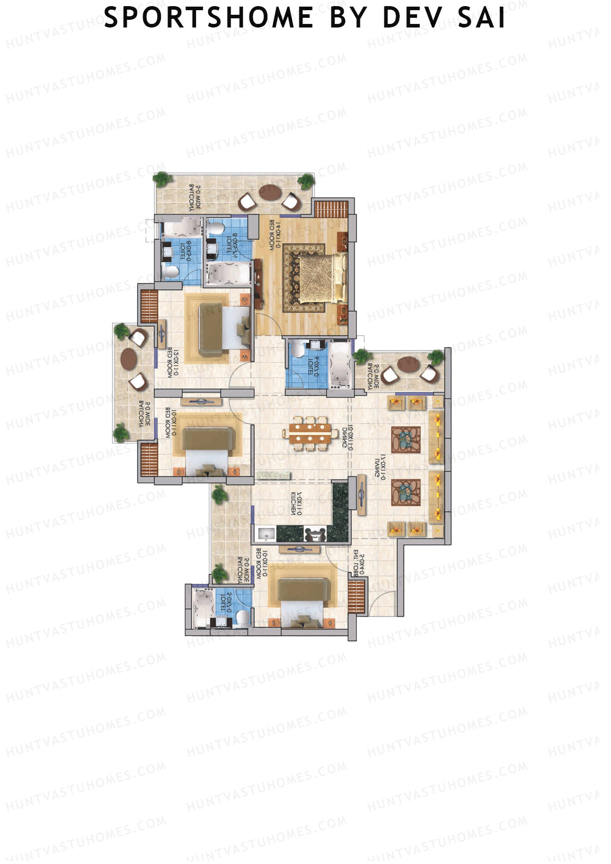 Sportshome By Dev Sai Ambrose Unit 4 Floor Plan