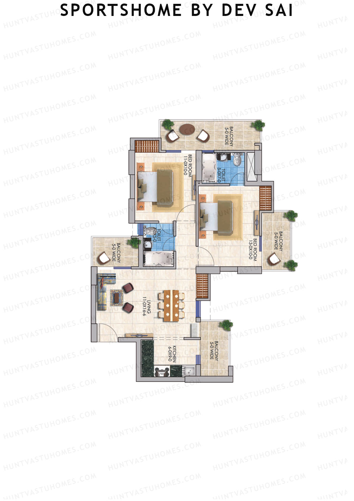 Sportshome By Dev Sai Austin Unit 3 Floor Plan