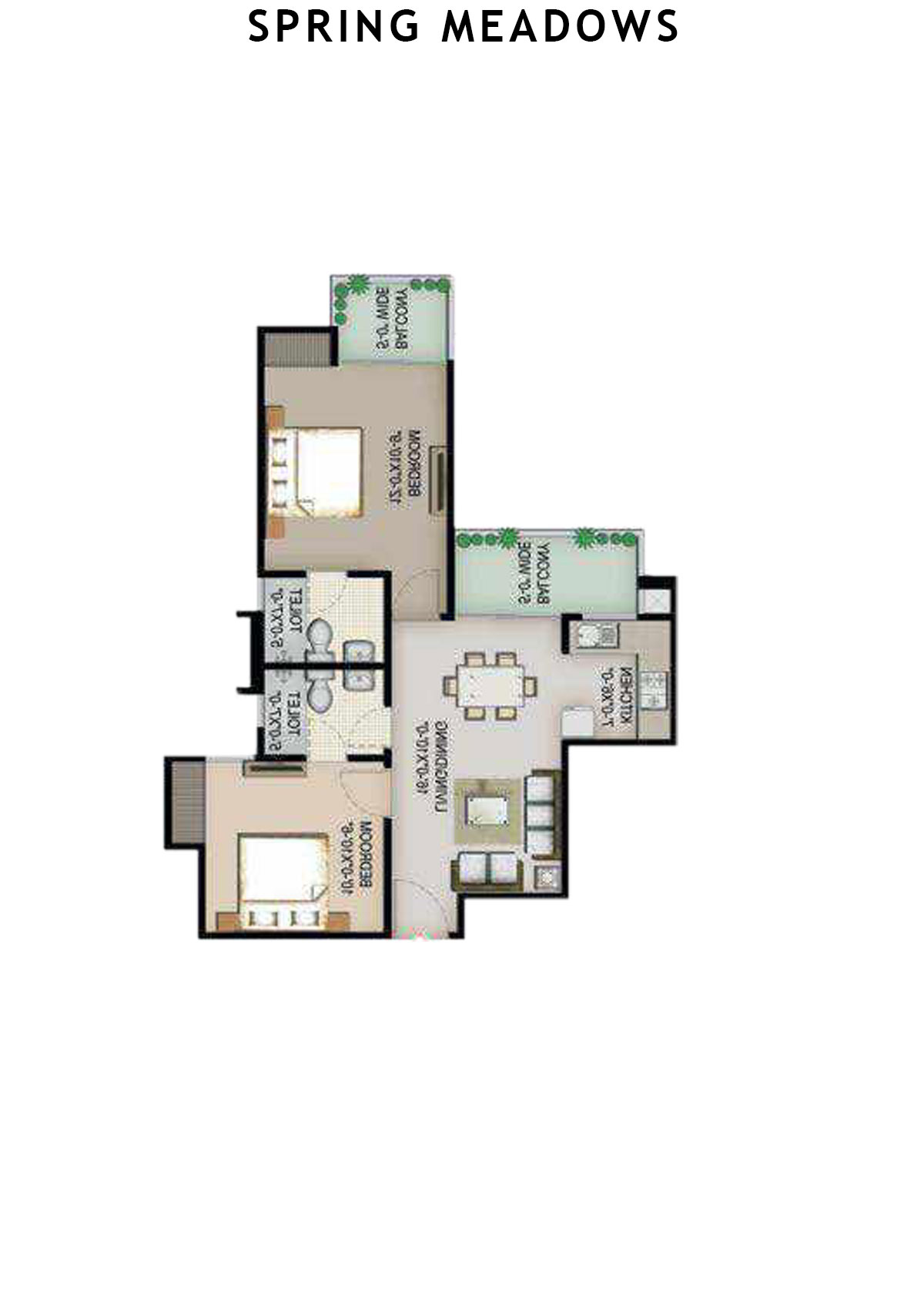 Spring Meadows Tower B Unit 7 Floor Plan