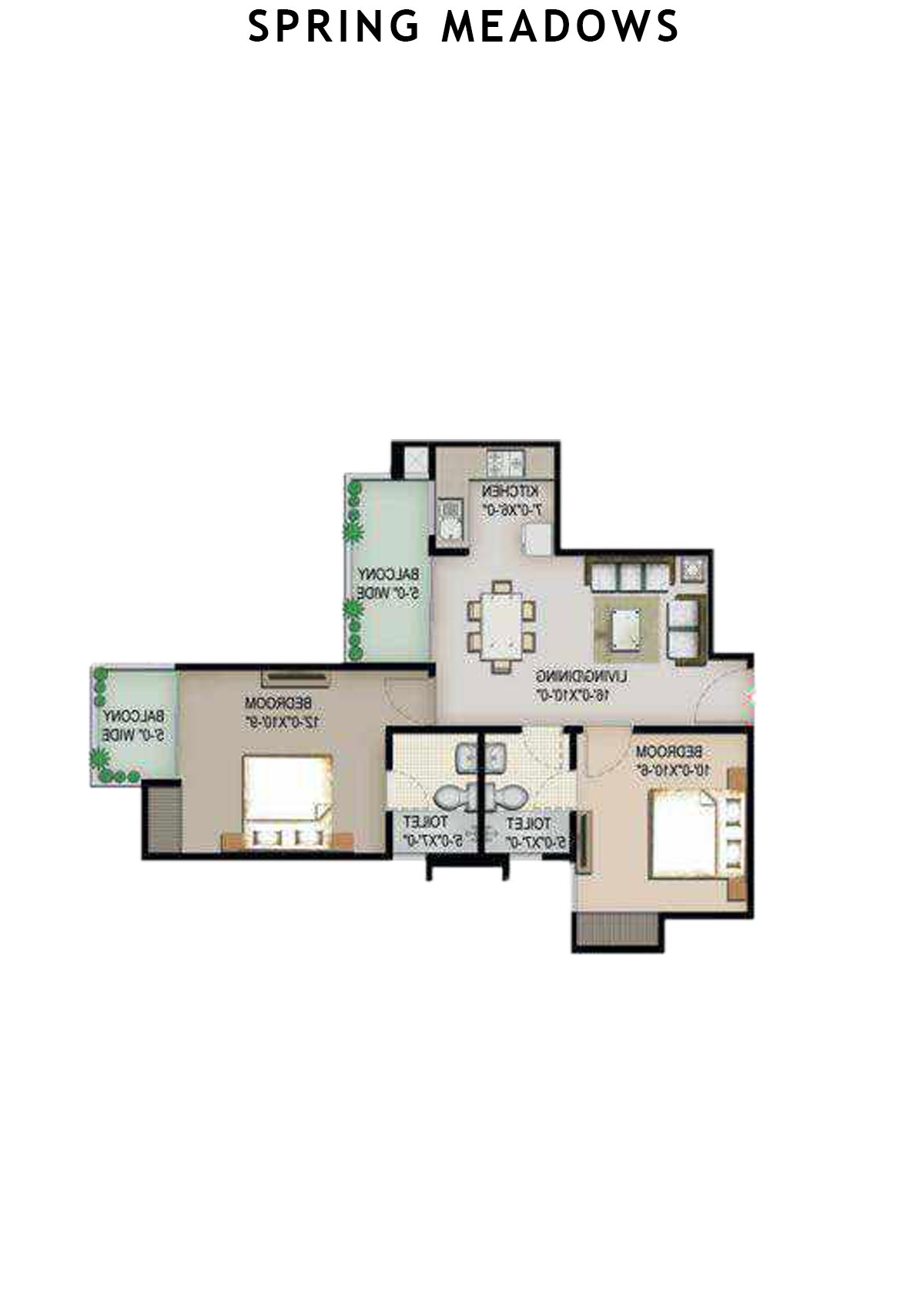 Spring Meadows Tower C1 Unit 7 Floor Plan