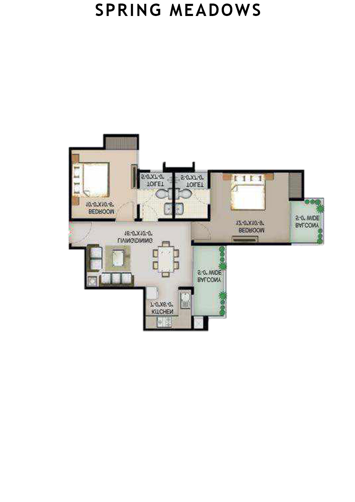 Spring Meadows Tower C2 Unit 7 Floor Plan