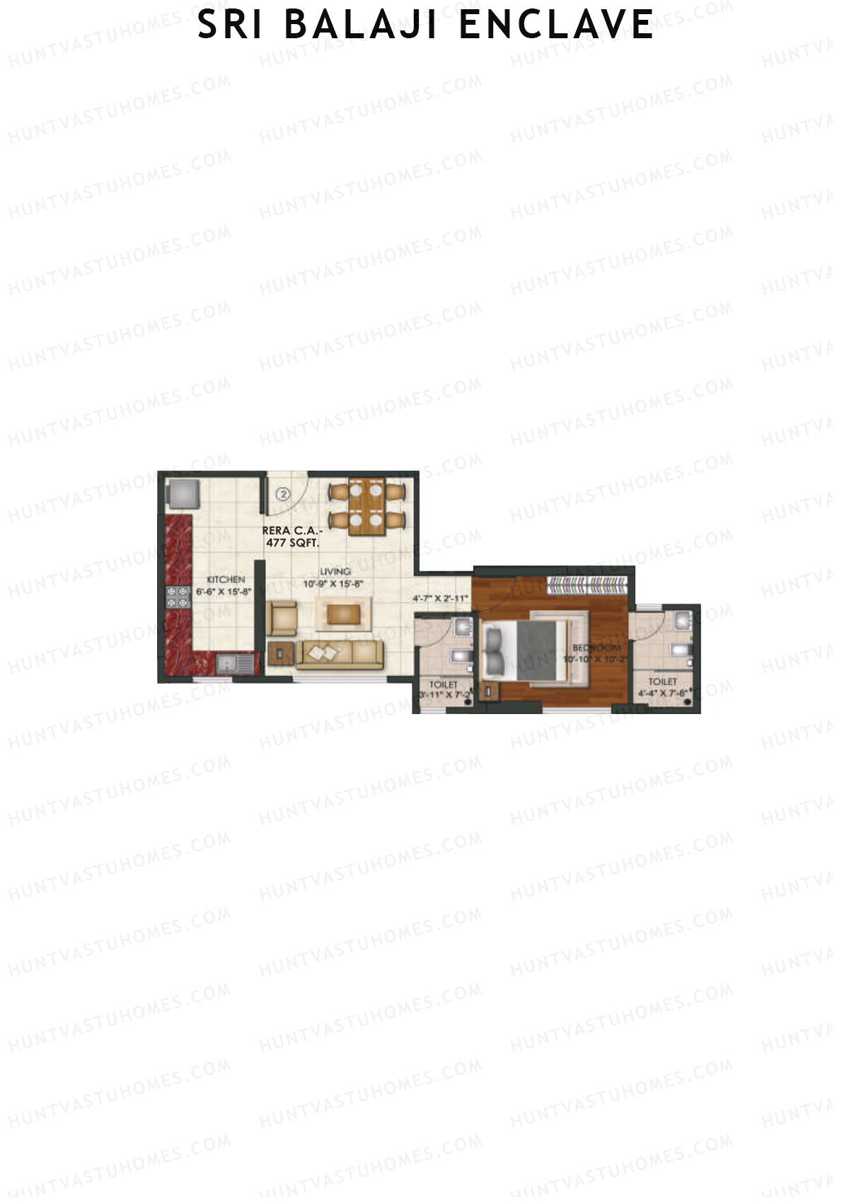 Sri Balaji Enclave Tower 1 Unit 2 Floor Plan