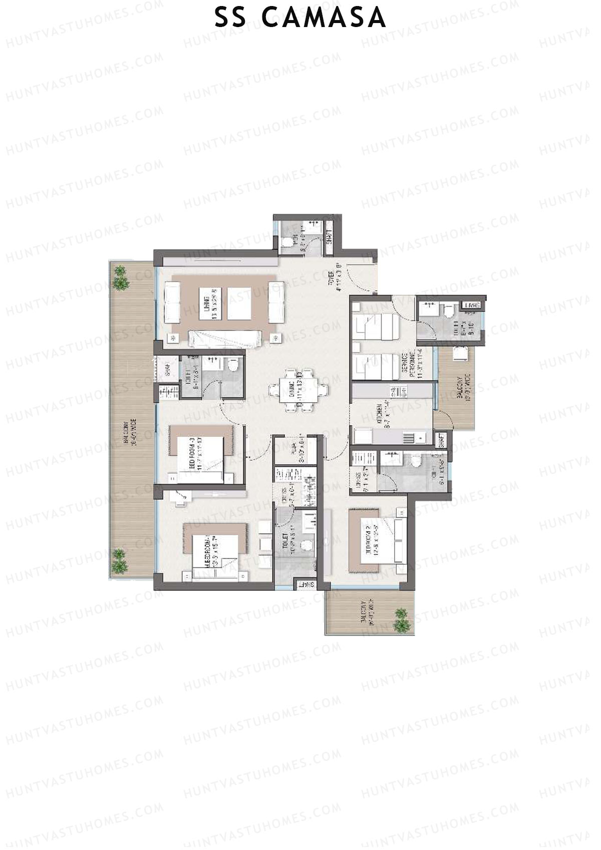 SS Camasa Tower 1 Unit 1 Floor Plan