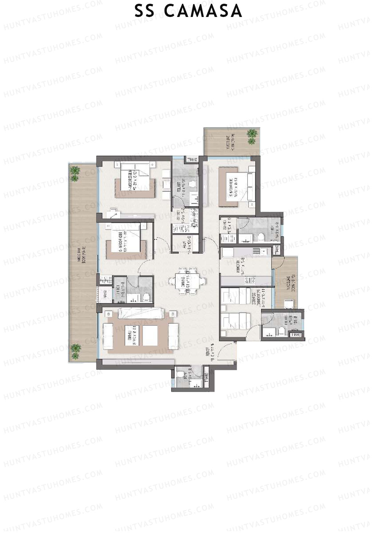 SS Camasa Tower 1 Unit 2 Floor Plan