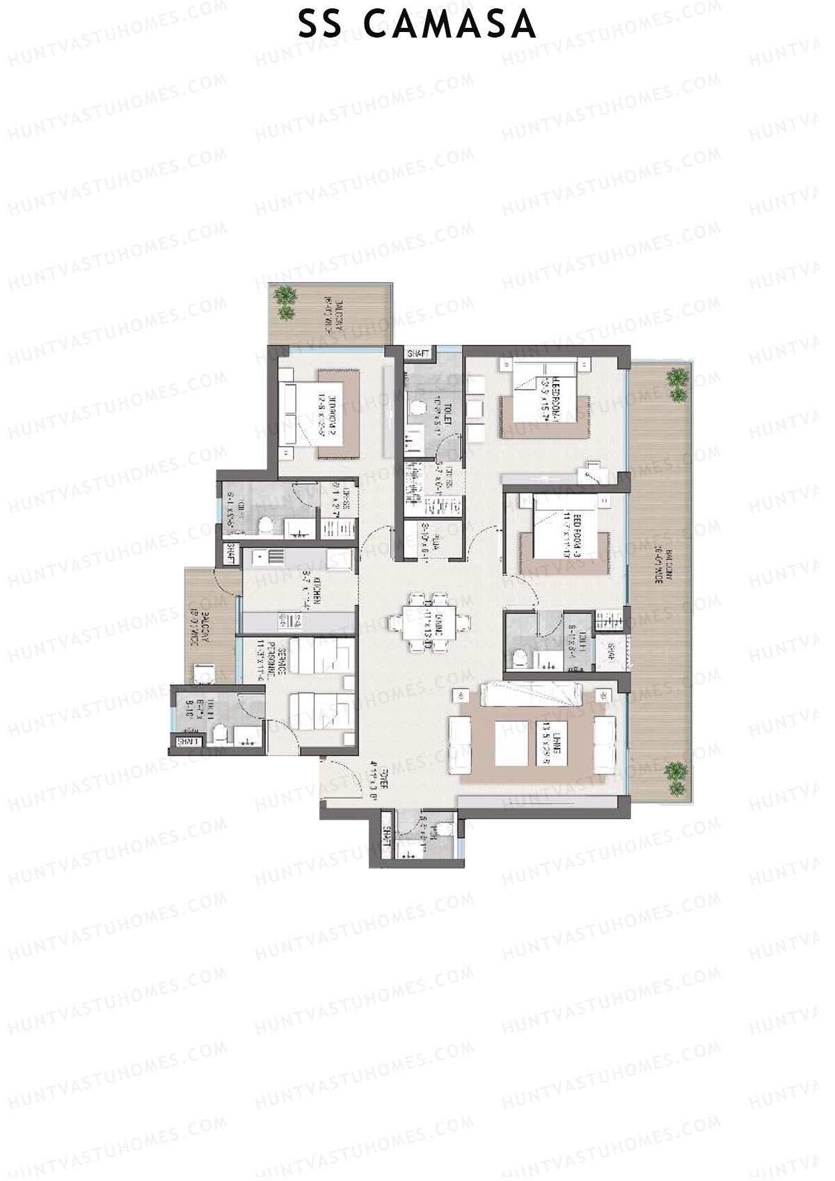 SS Camasa Tower 1 Unit 3 Floor Plan