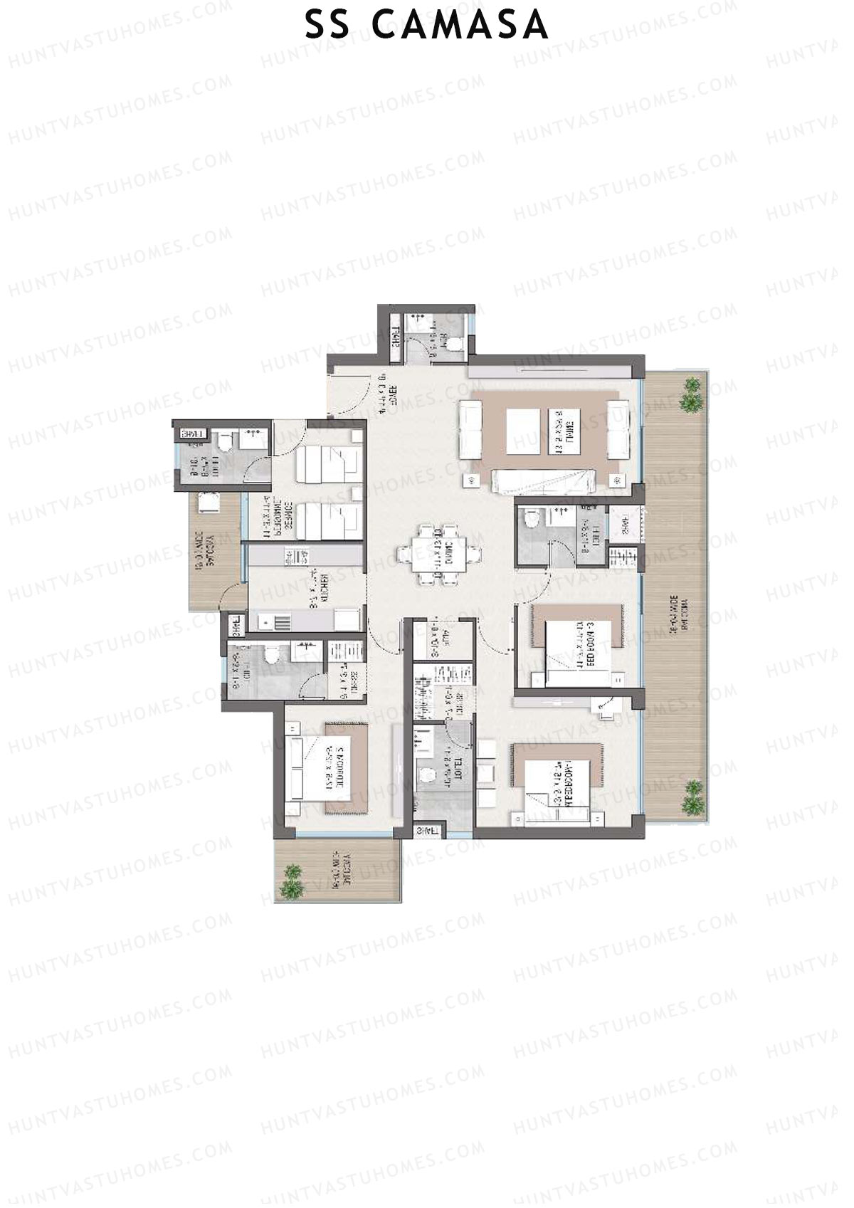 SS Camasa Tower 1 Unit 4 Floor Plan