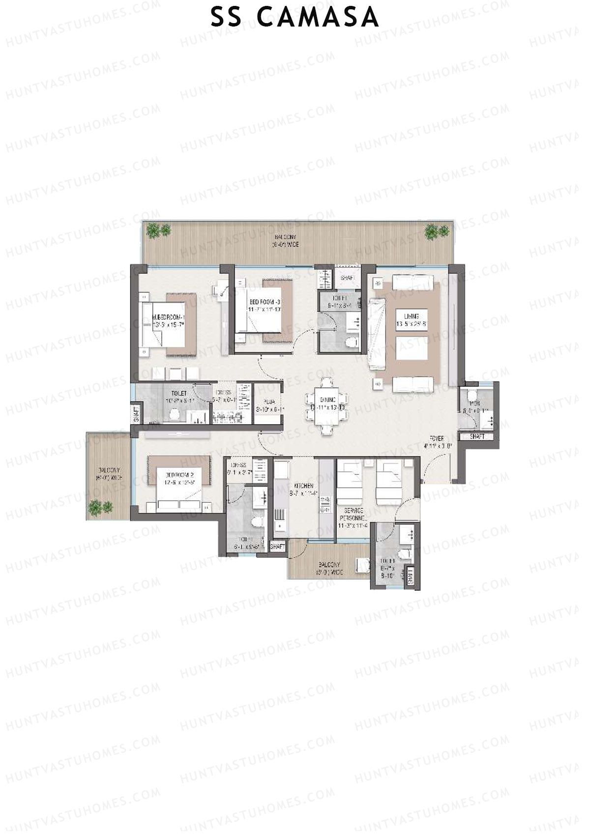 SS Camasa Tower 3 Unit 1 Floor Plan