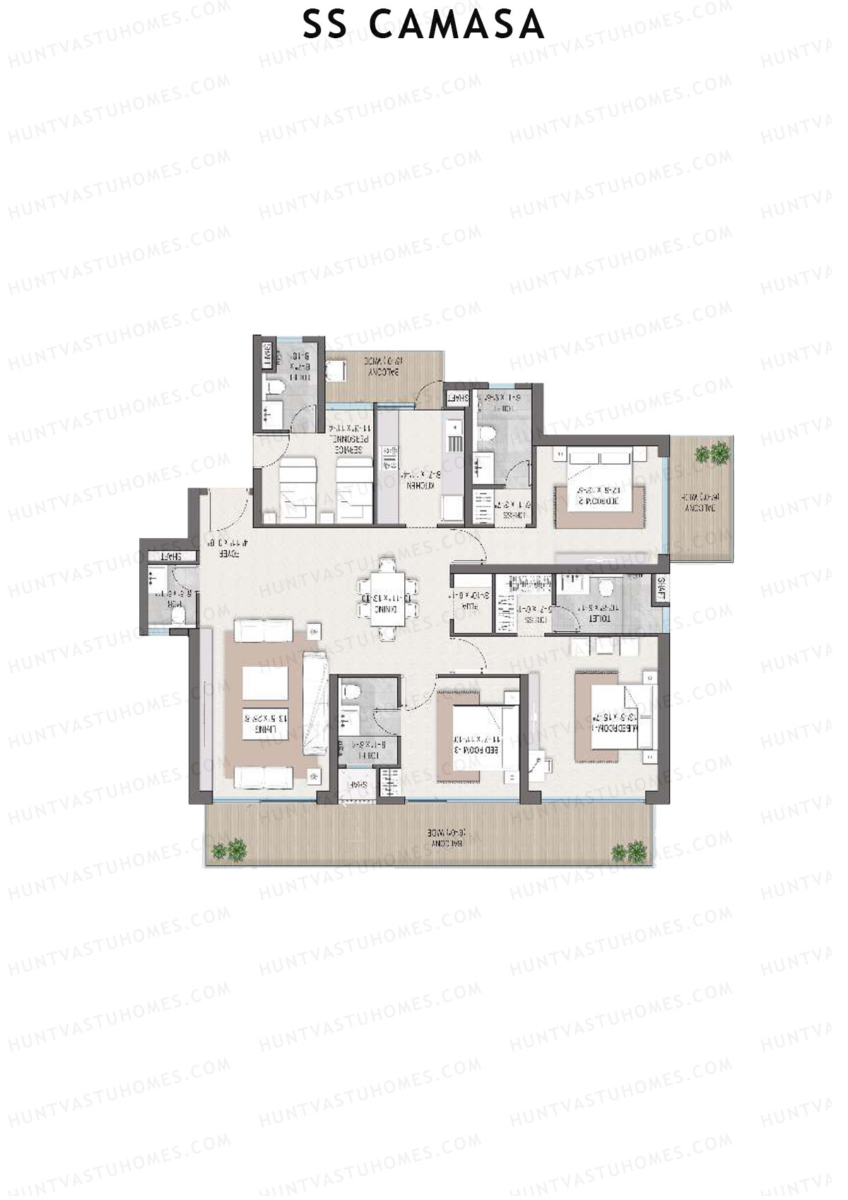 SS Camasa Tower 3 Unit 3 Floor Plan