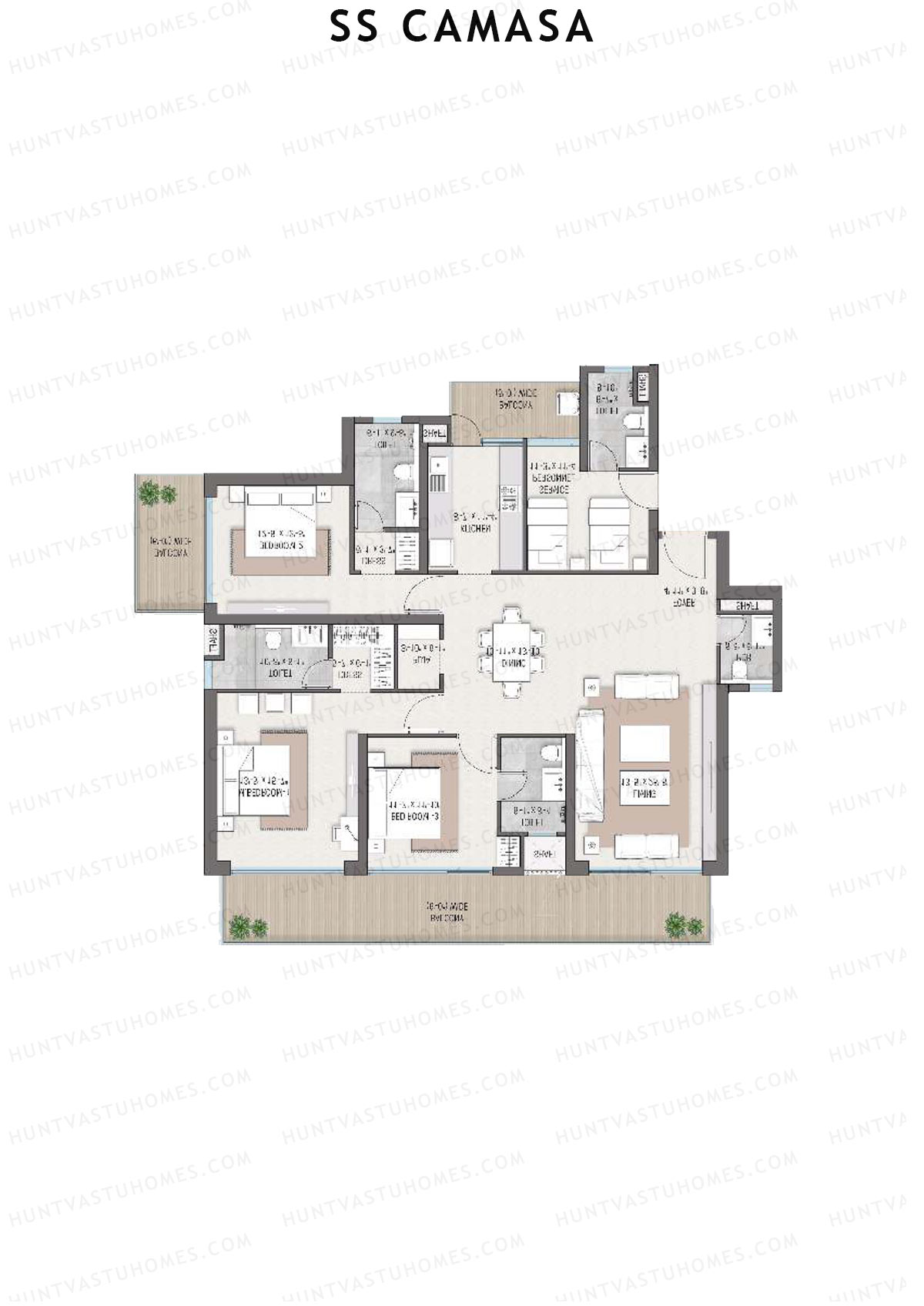 SS Camasa Tower 3 Unit 4 Floor Plan