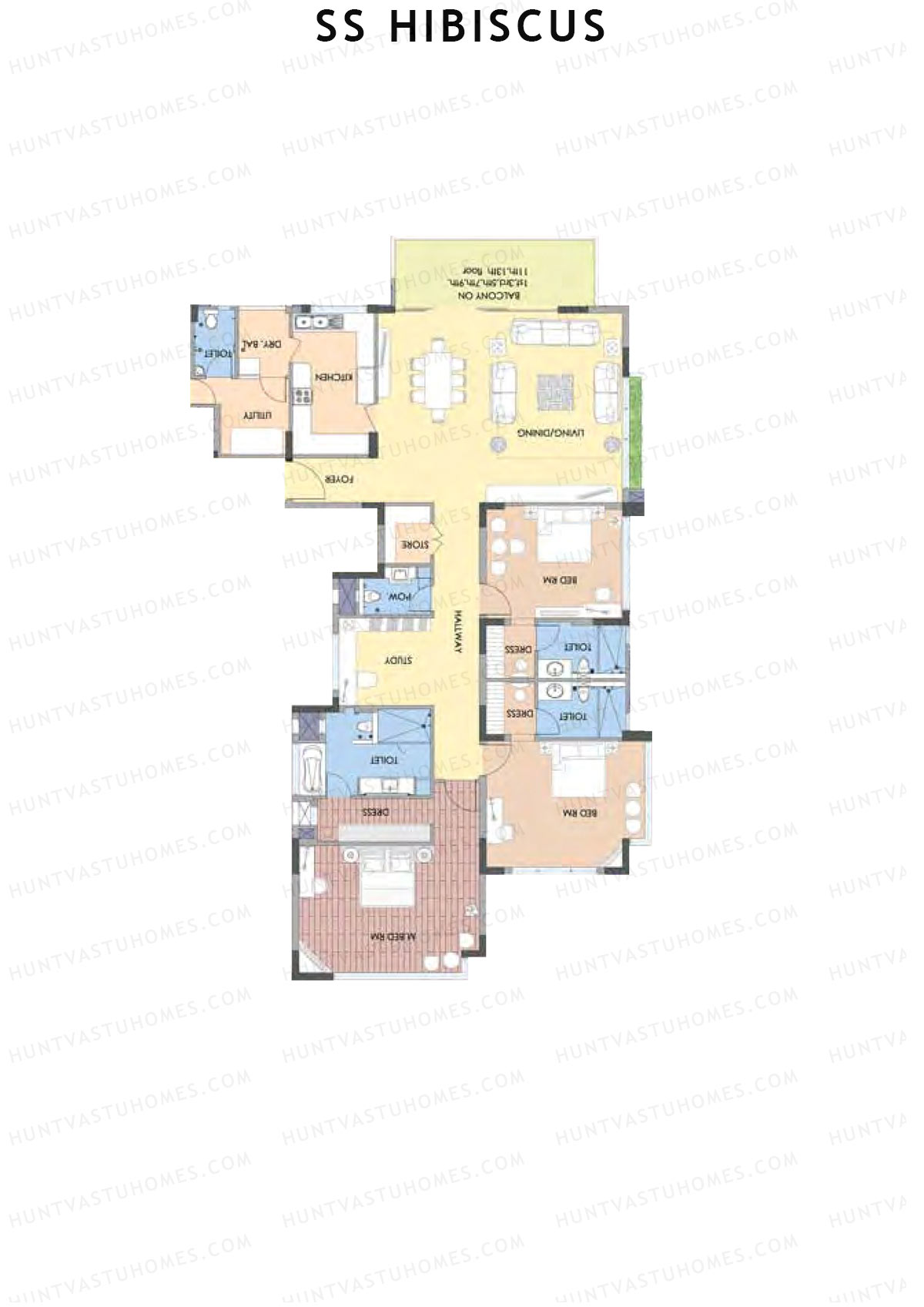 SS Hibiscus Tower 2 Unit B Floor Plan