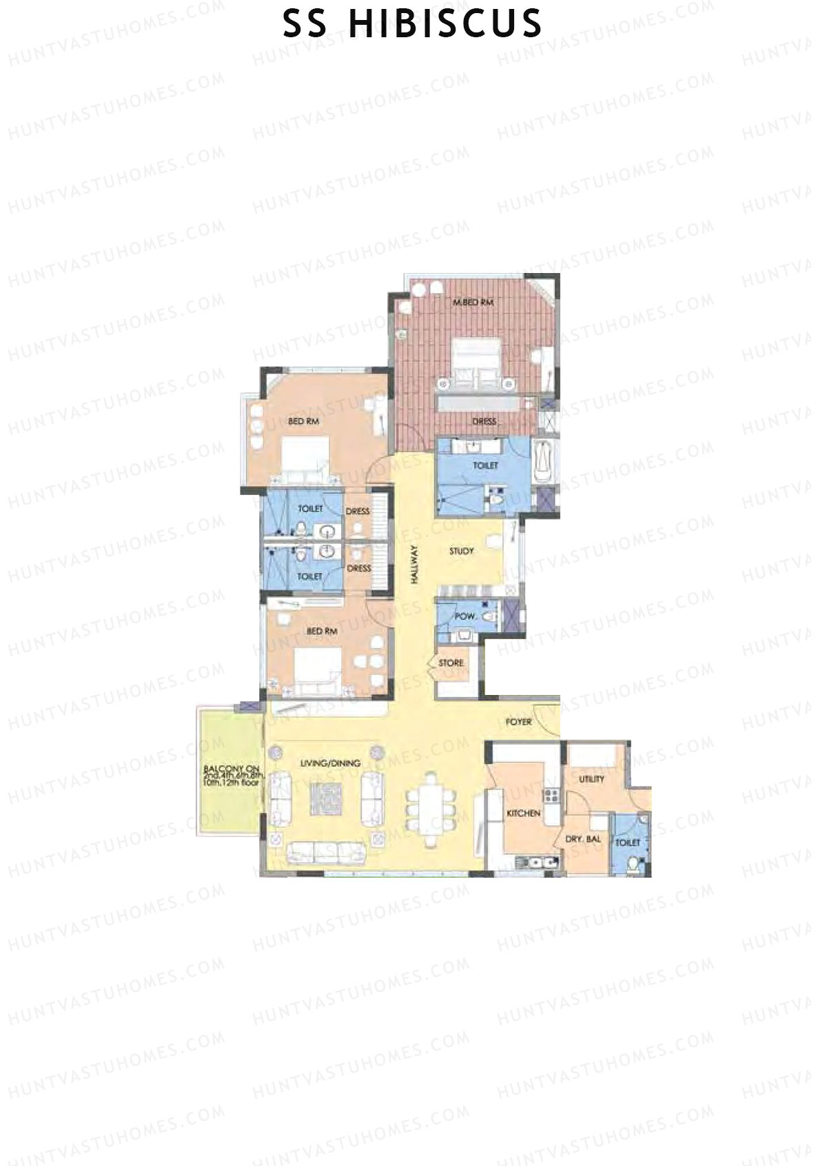SS Hibiscus Tower 3 Unit B Floor Plan