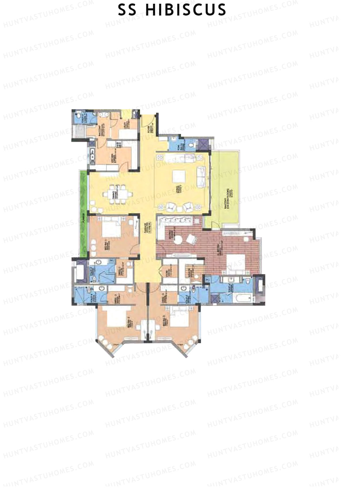 SS Hibiscus Block 1 Unit A Floor Plan